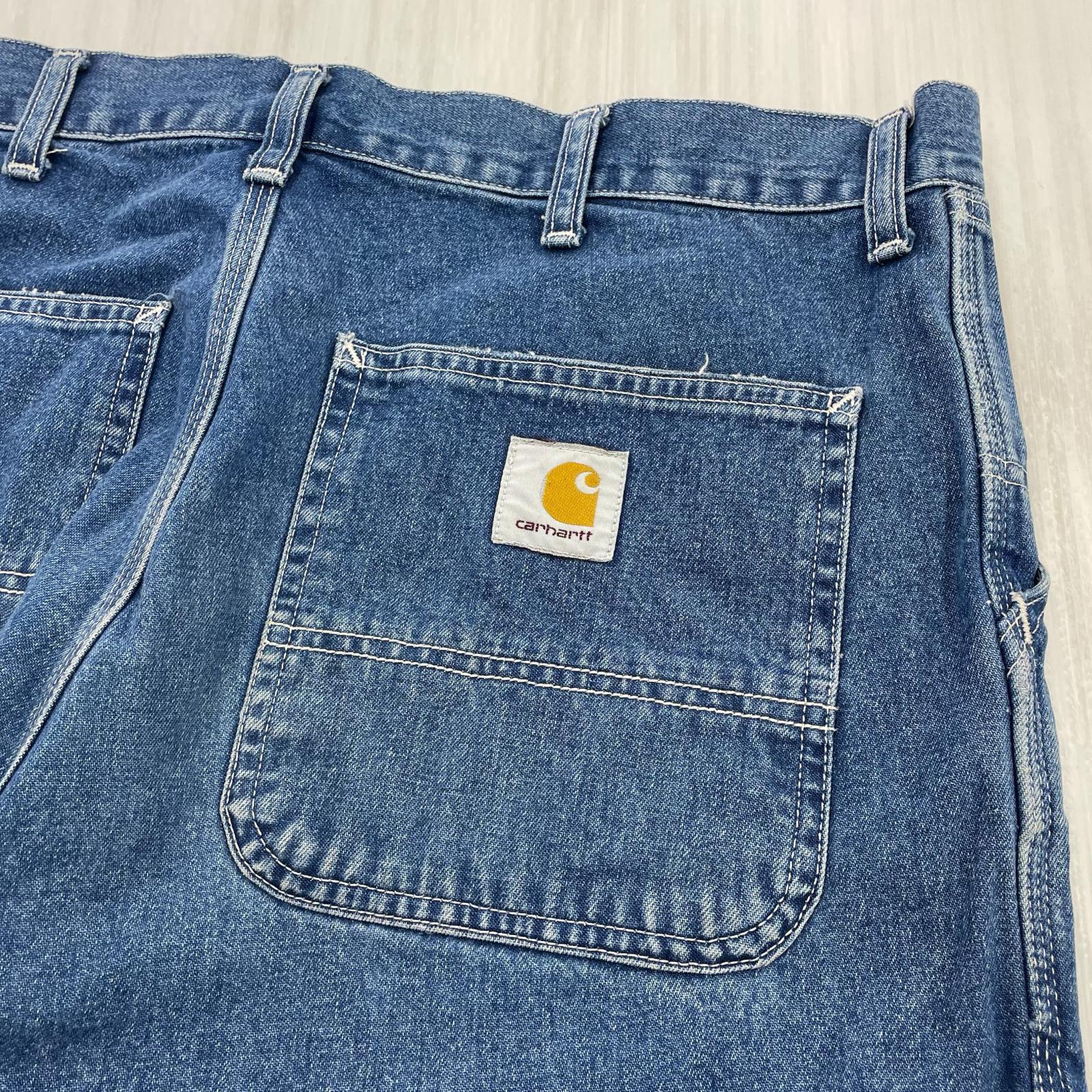 デニムパンツ simple pants ペインター ブルー