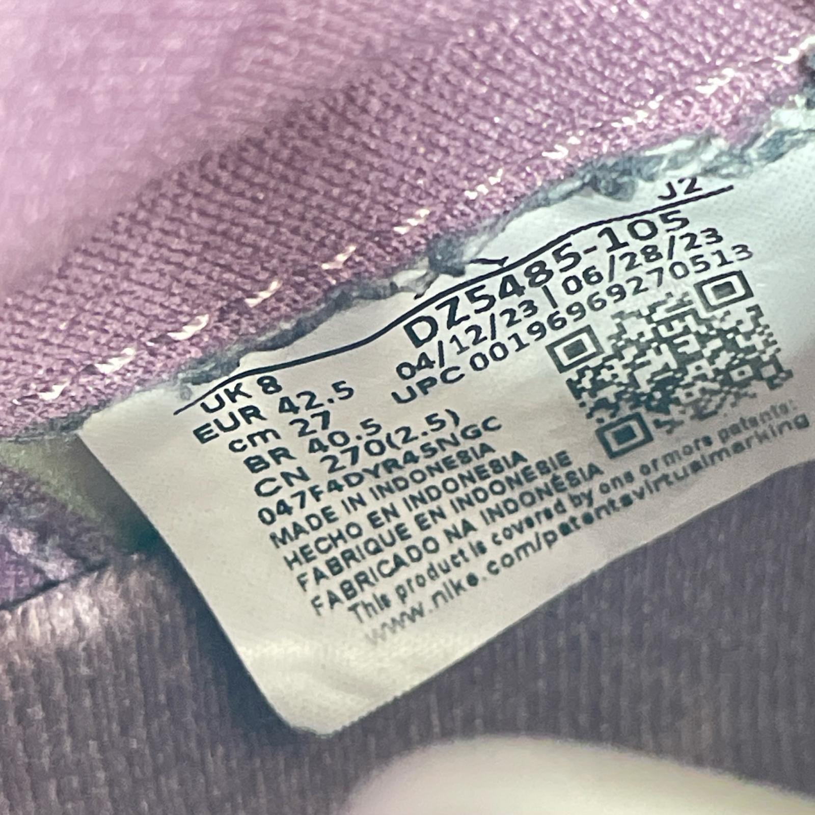 スニーカー AIR JORDAN 1 RETRO HIGH OG Mauve 27cm DZ5485-105 27cm (US9 UK8 1/2 EU44)