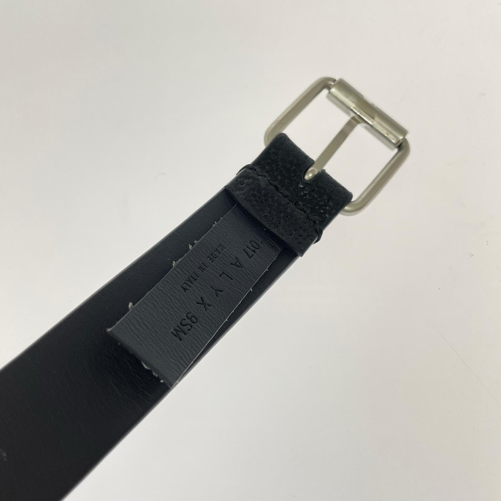 その他アクセサリー LEATHER MEDIUM BUCKLE BELT ブラック