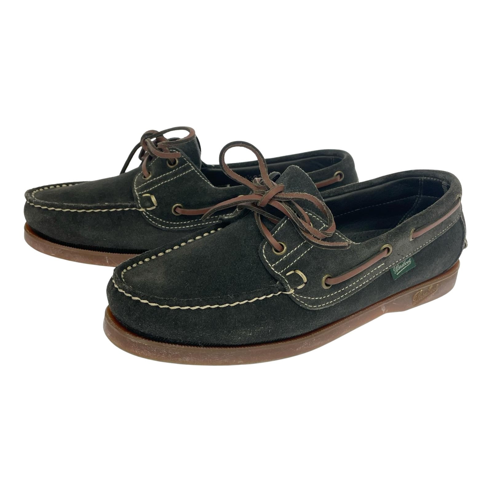 シューズ Paraboot BARTH MARINE デッキシューズ 6.5 黒×茶 ブラック
