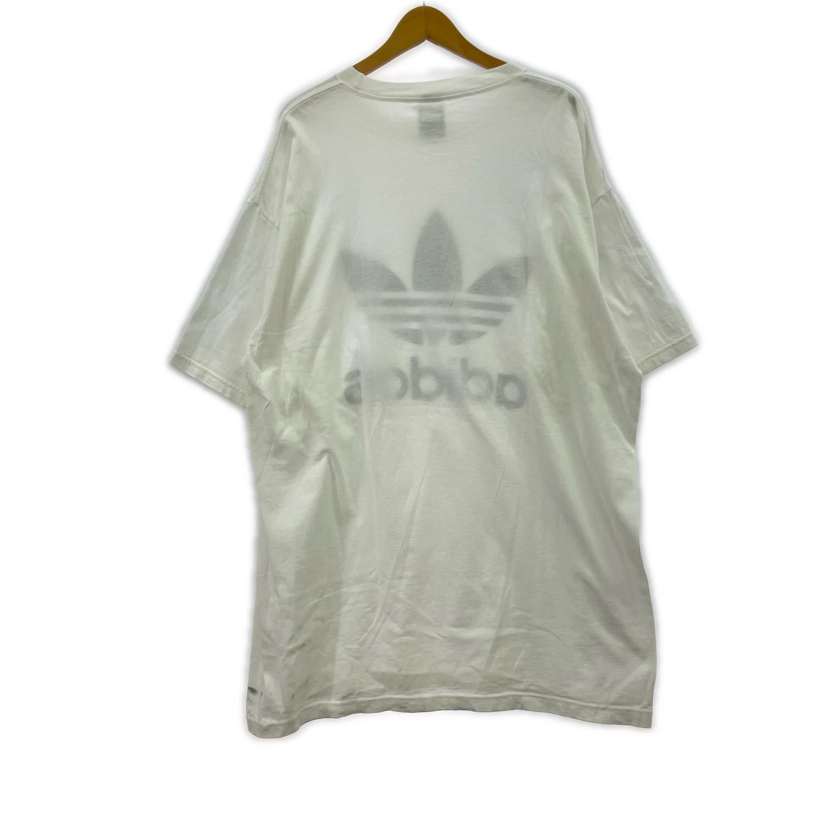 半袖Tシャツ トレフォイルロゴ 白 USA製 (L) L ホワイト