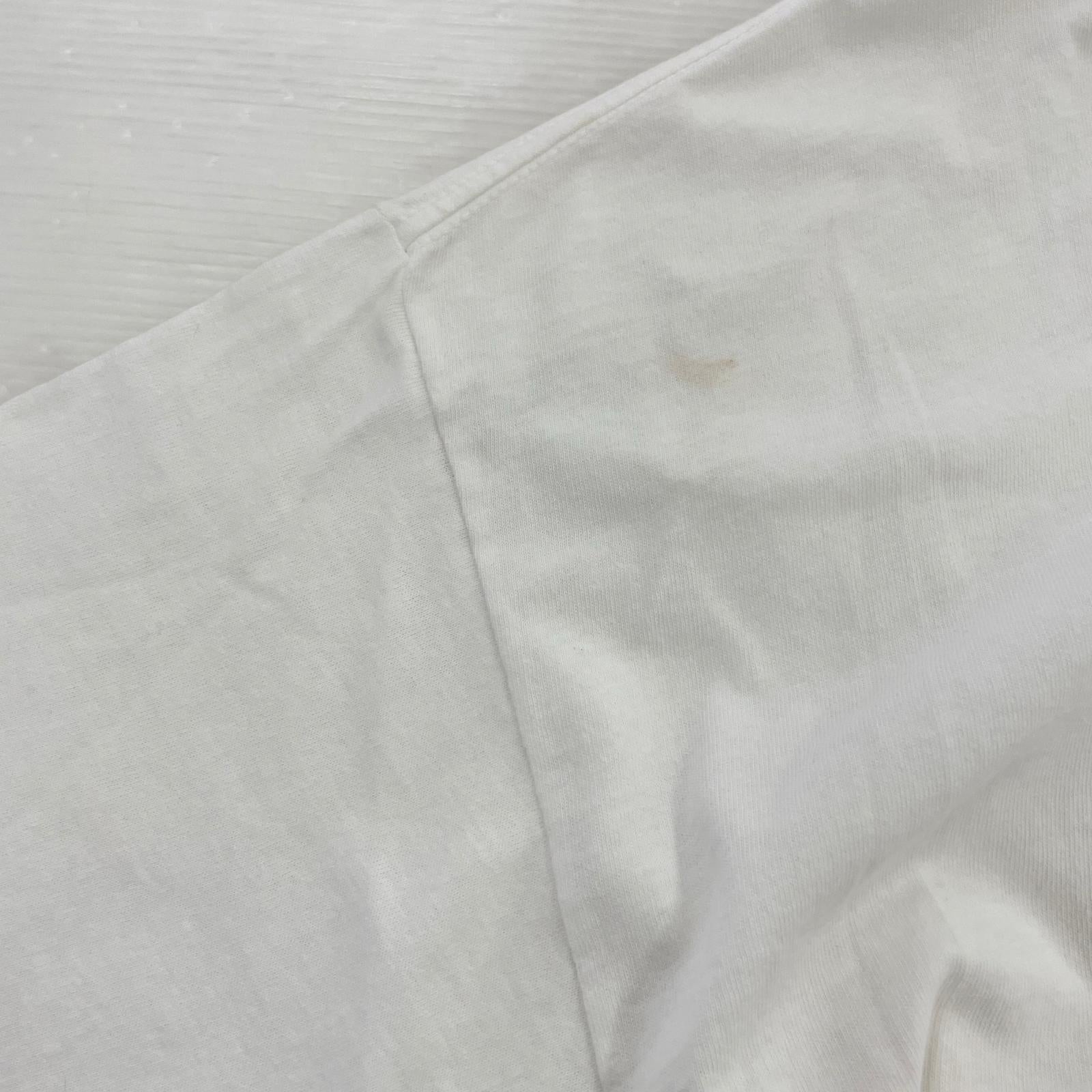 半袖Tシャツ トレフォイルロゴ 白 USA製 (L) L ホワイト