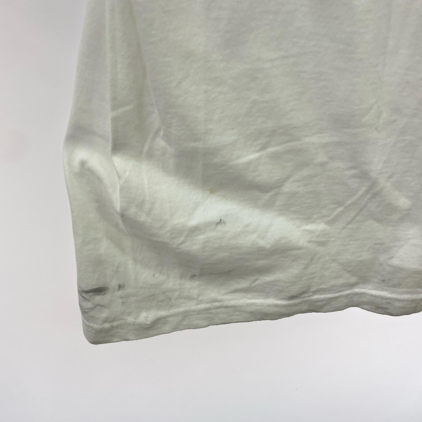 半袖Tシャツ トレフォイルロゴ 白 USA製 (L) L ホワイト