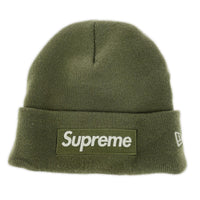 ニットキャップ ×New Era Box Logo Beanie Olive