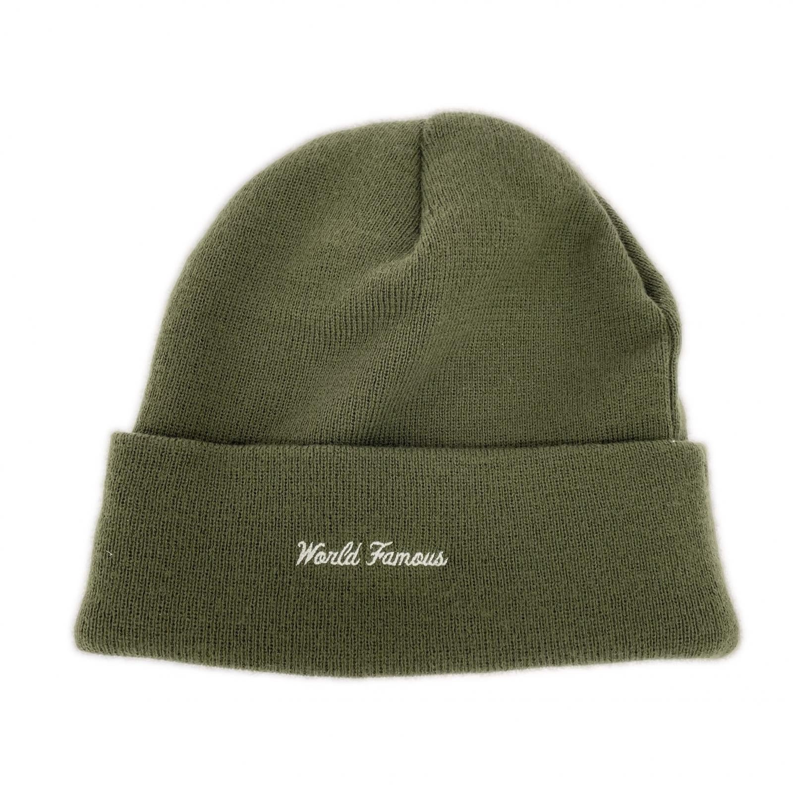 ニットキャップ ×New Era Box Logo Beanie Olive