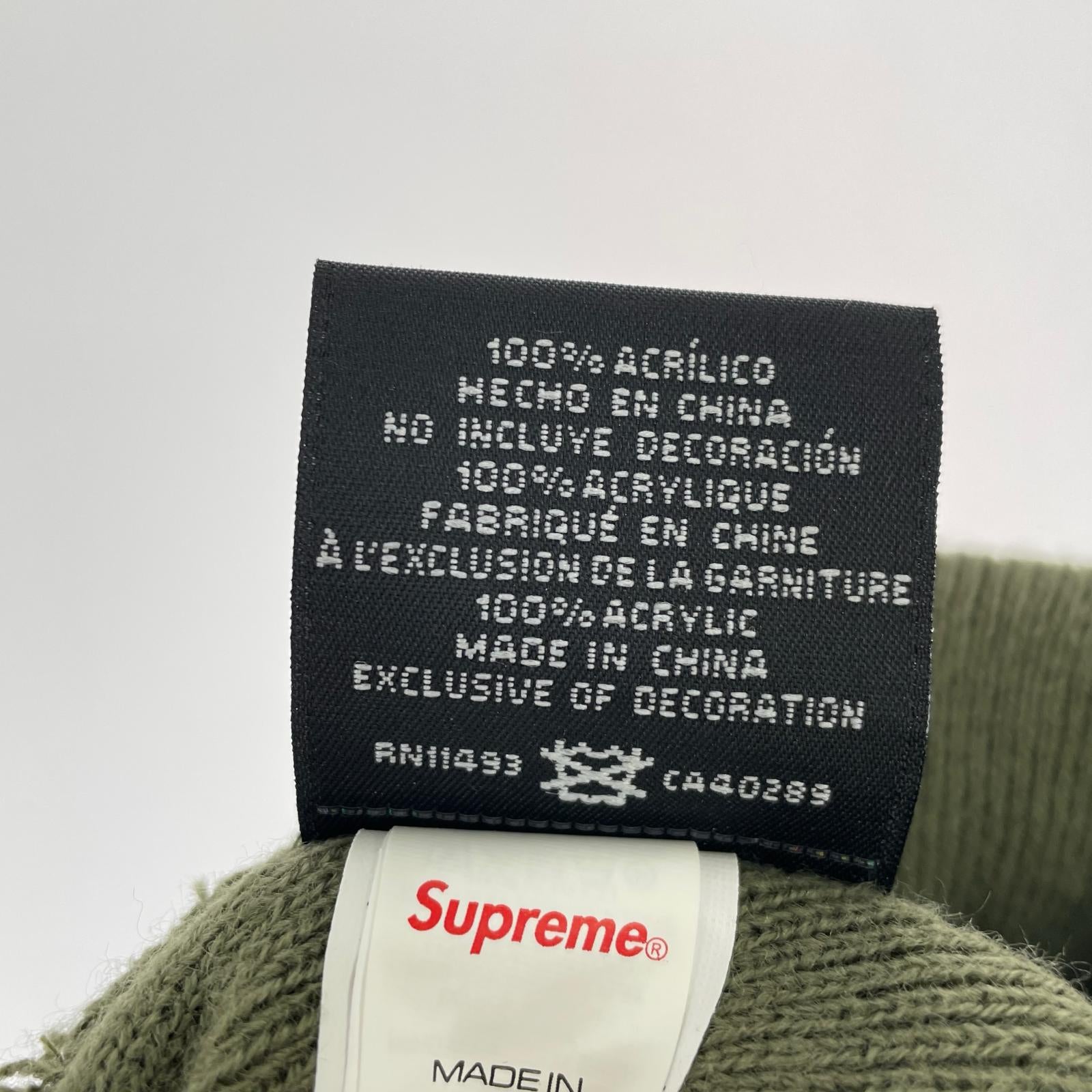 ニットキャップ ×New Era Box Logo Beanie Olive