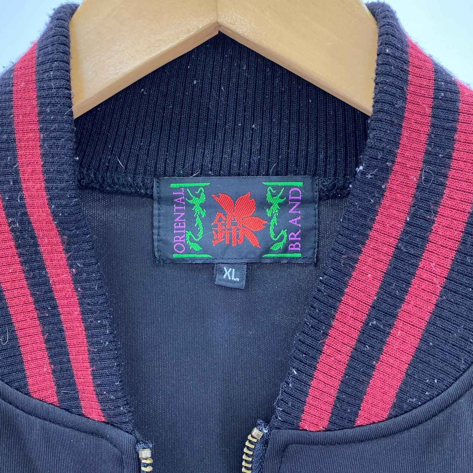 ジャケット 錦 BRAND×EVANGELION エヴァンゲリオン 流水アスカ 刺繍スカジャン XL ブラック ブラック