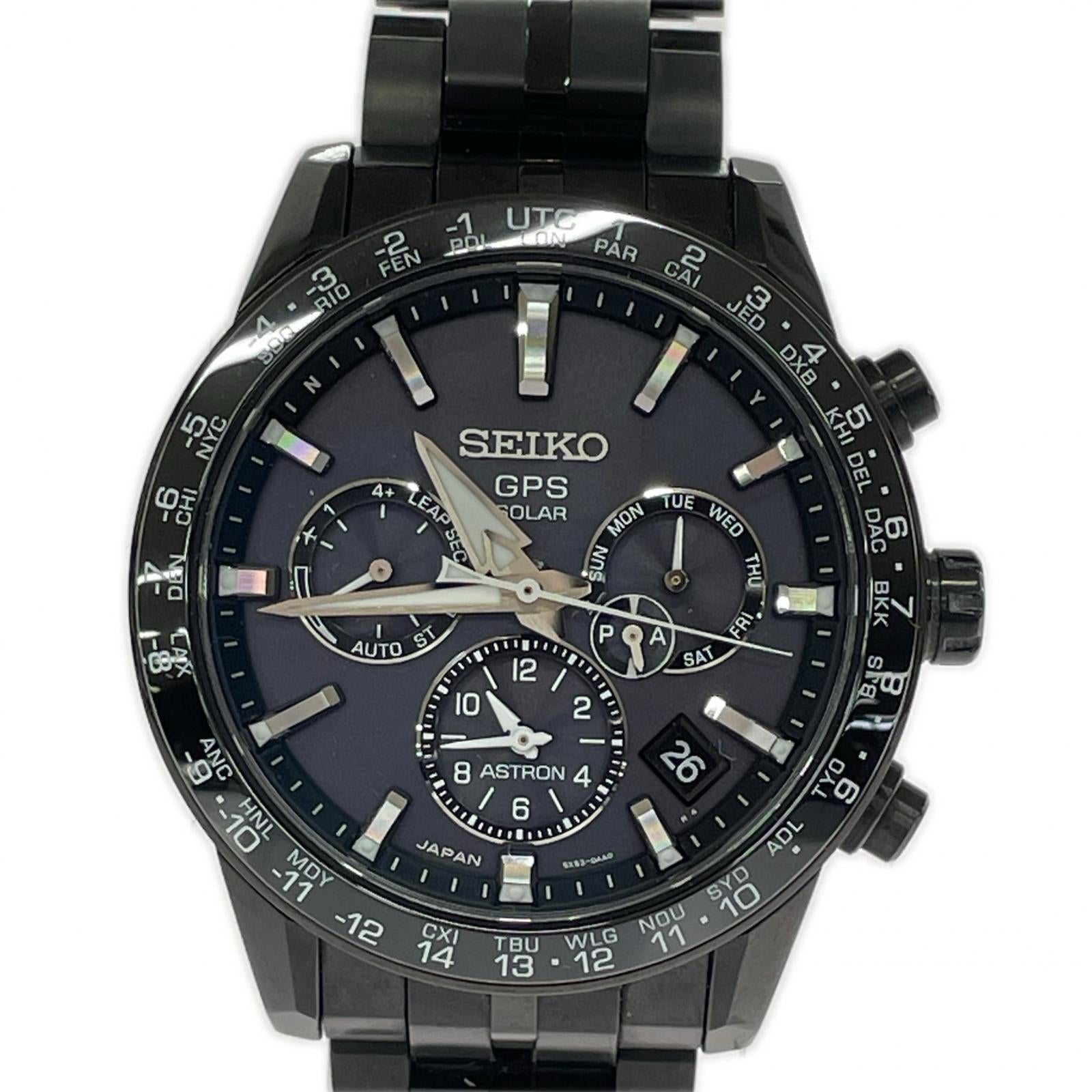 腕時計 ASTRON ソーラー 5X53-0AB0 ブラック