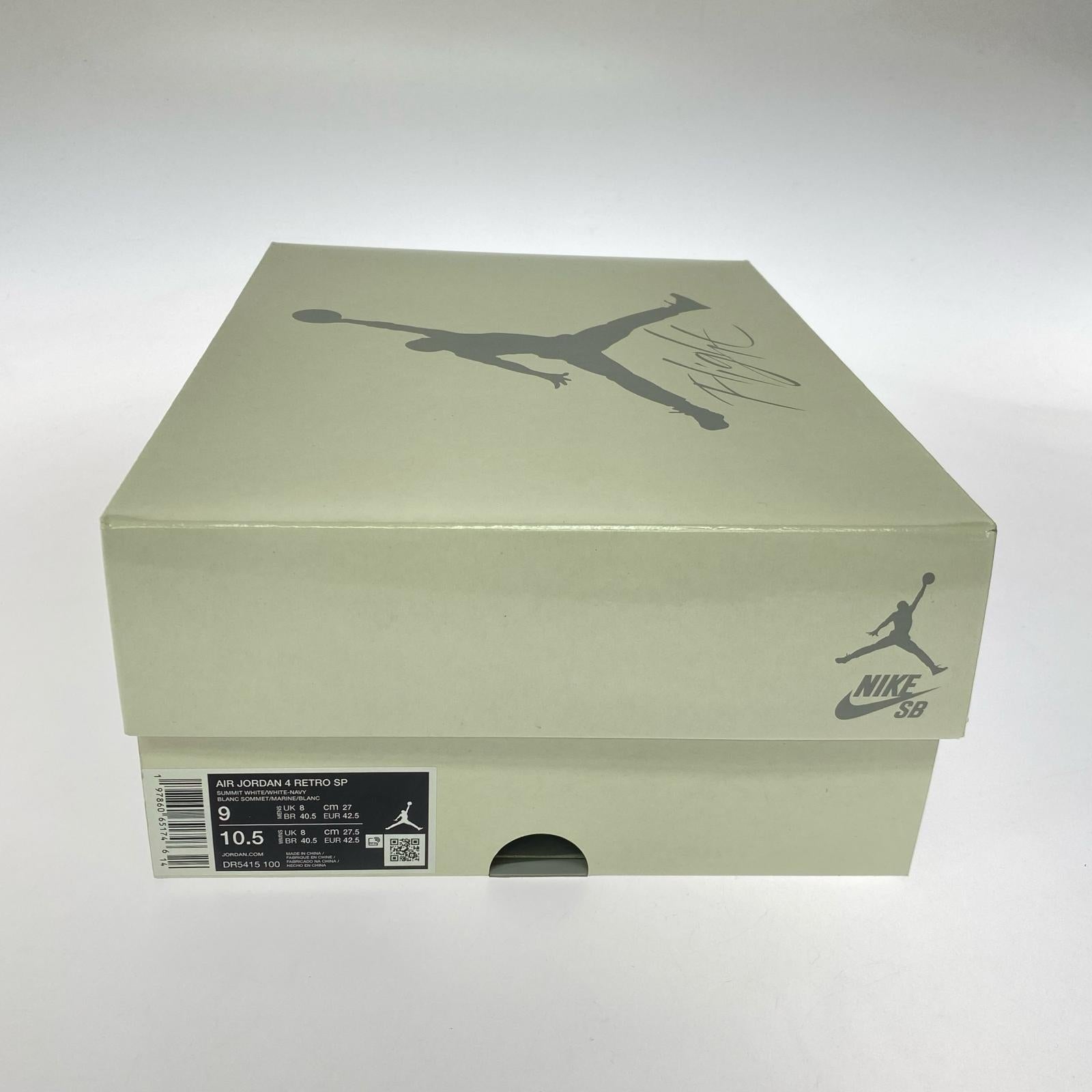 スニーカー AIR JORDAN 4 RETRO SP JORDAN SB 27cm (US9 UK8 1/2 EU44) ホワイト