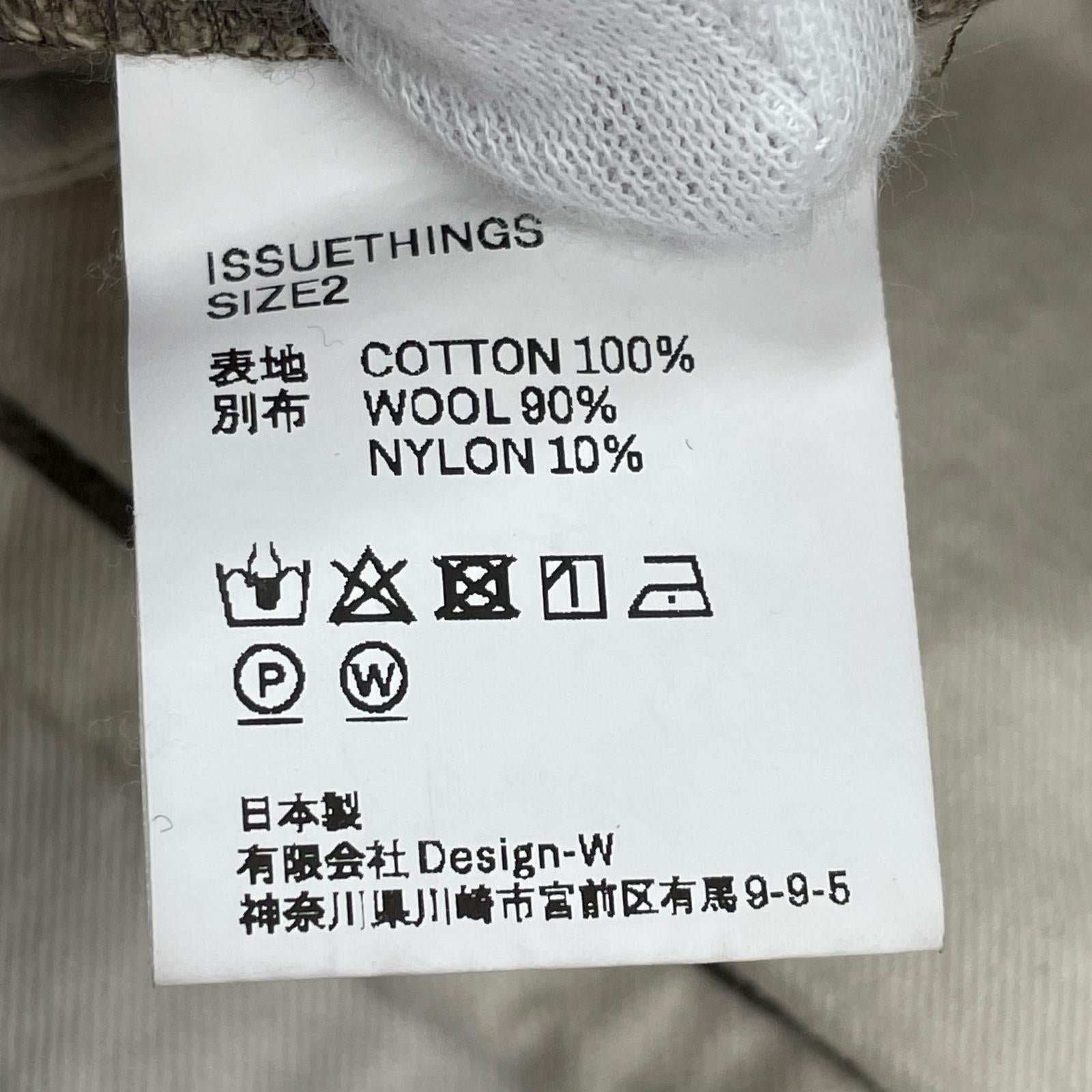 パンツ ISSUETHINGS type78-c 襤褸加工 側章パンツ 2 グレー 2 グレー
