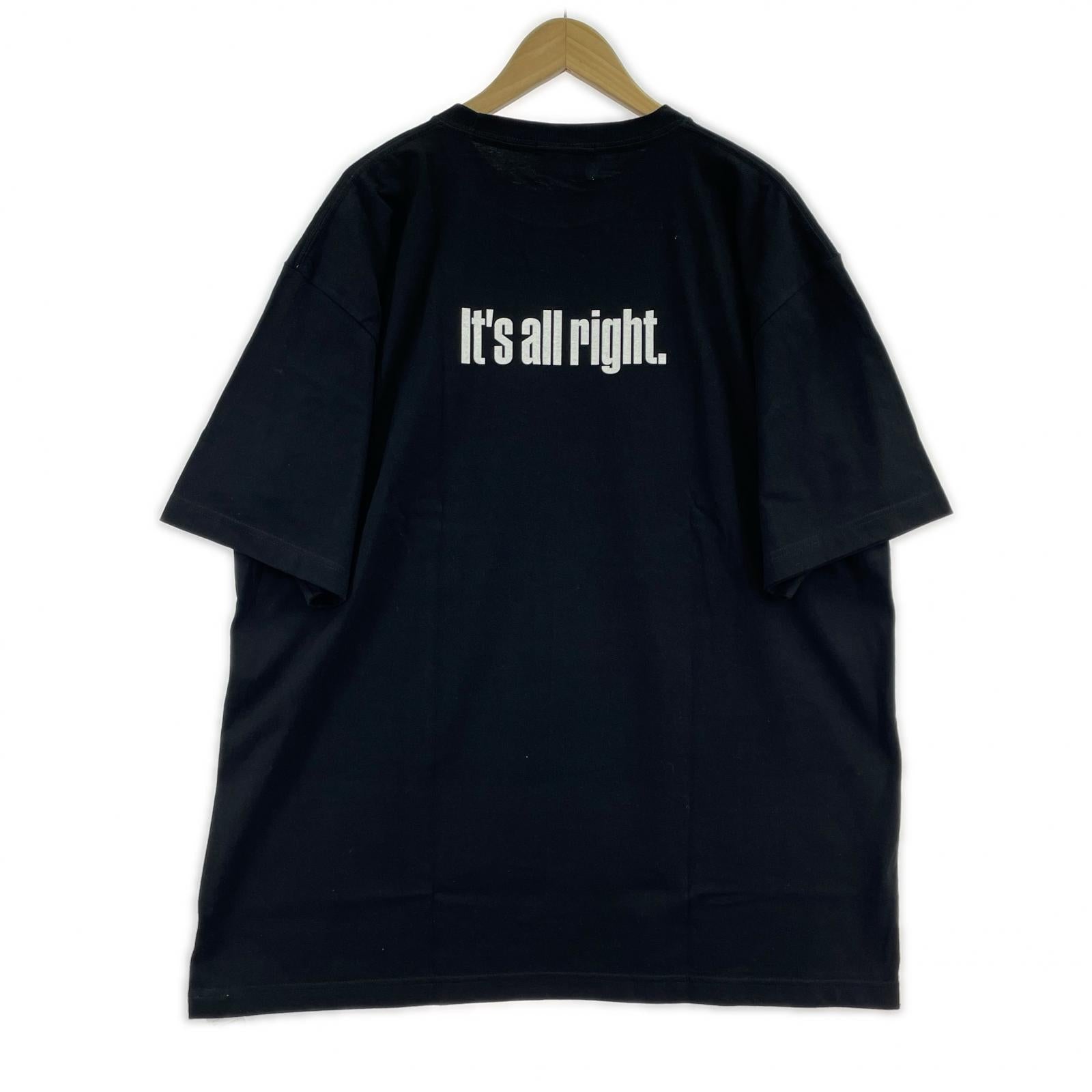 半袖Tシャツ ×志村けん プリントカットソー M 黒 ブラック