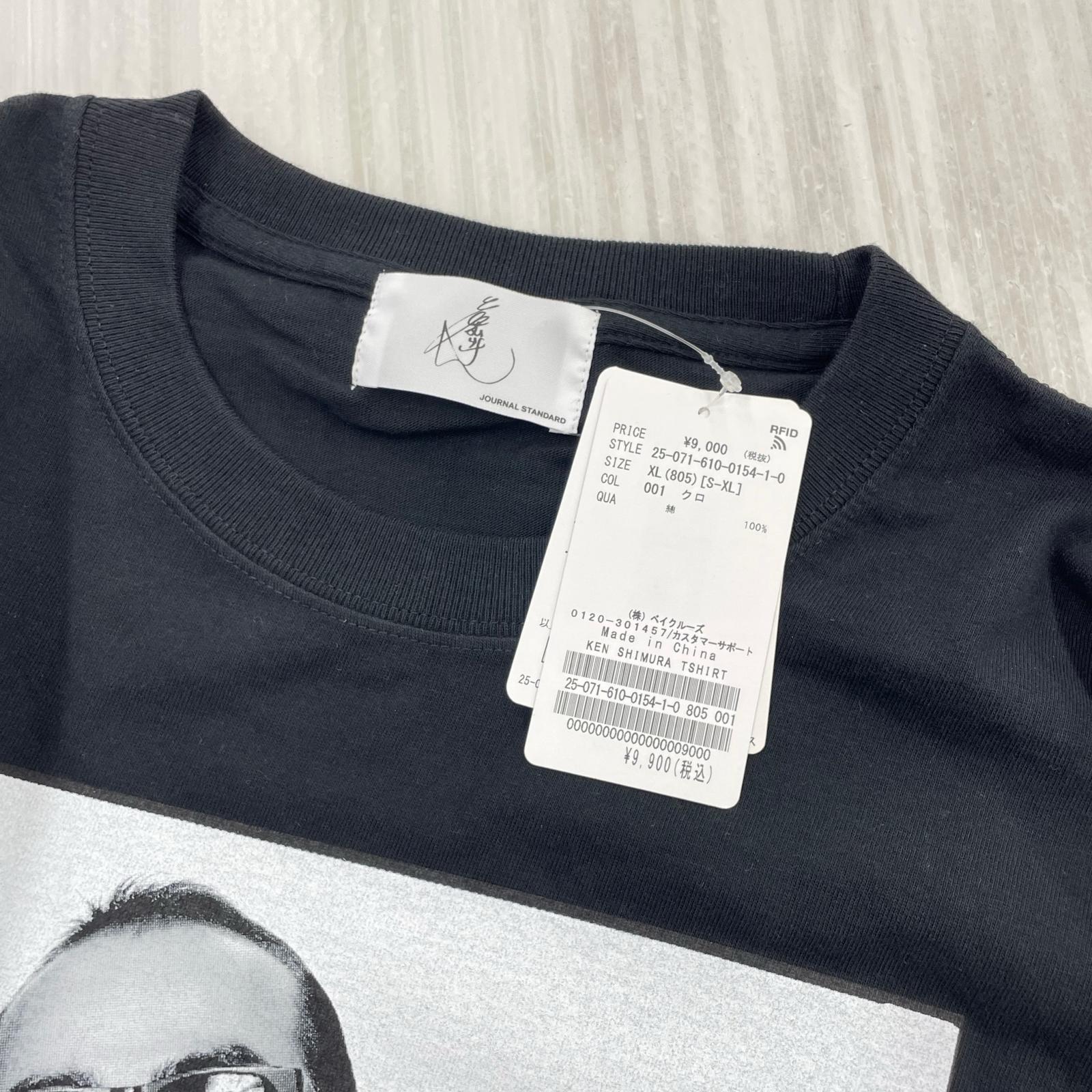 半袖Tシャツ ×志村けん プリントカットソー M 黒 ブラック