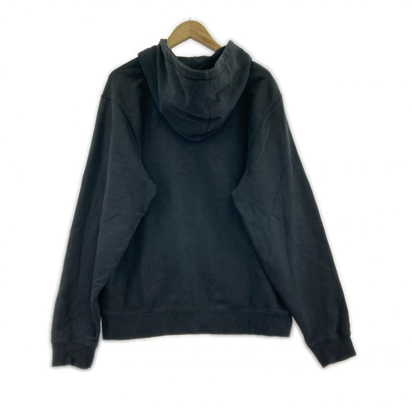 パーカー CHENILLE ARCH APPLIQUE HOOD パイルロゴ M 黒 M ブラック