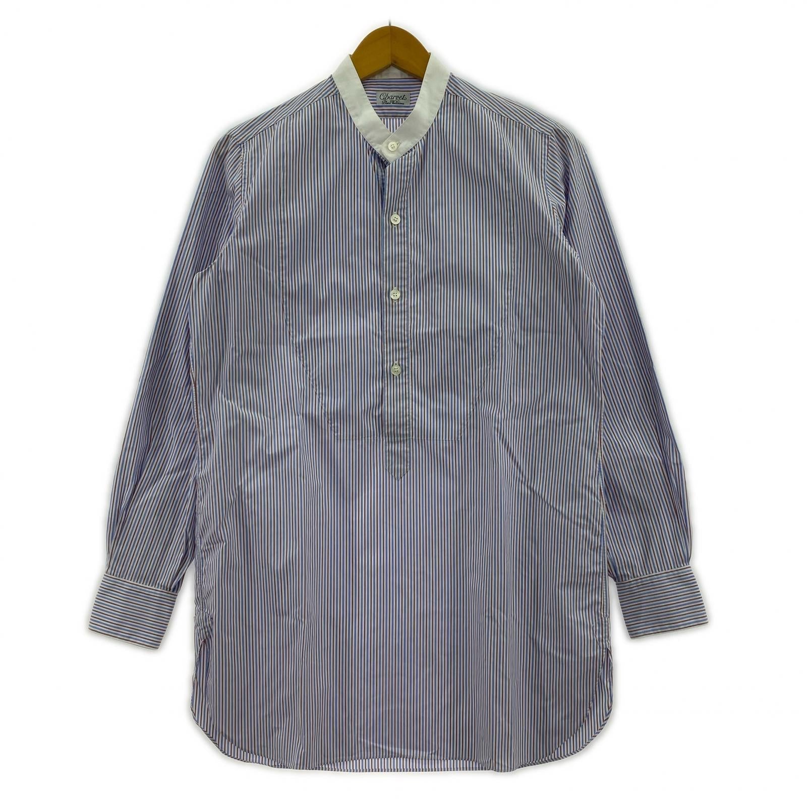 長袖シャツ Charvet バンドカラープルオーバーシャツ マルチカラー