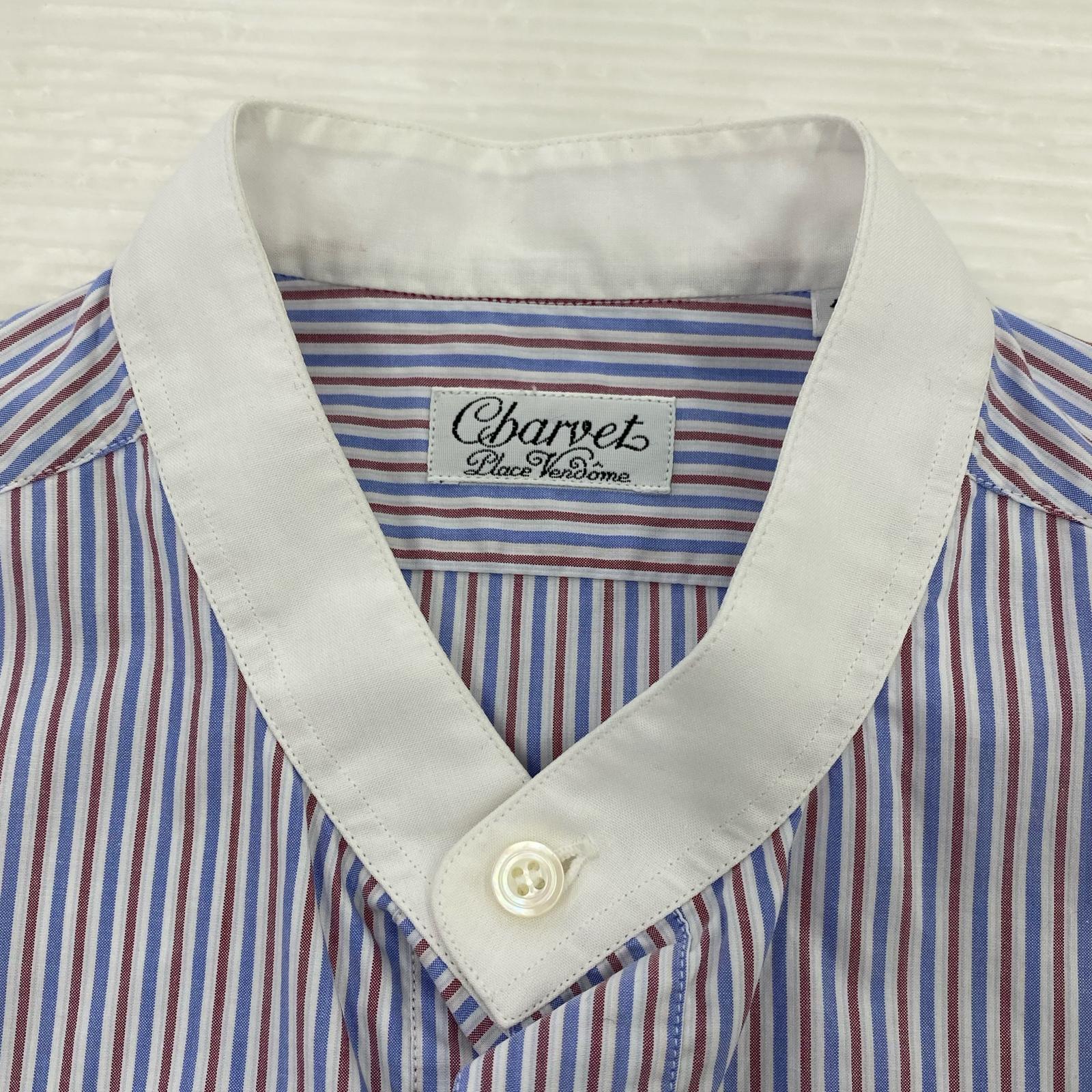 長袖シャツ Charvet バンドカラープルオーバーシャツ マルチカラー