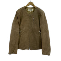 ライダースジャケット JANIS&Co SUEDE ライダース レザージャケット ベージュ L ベージュ