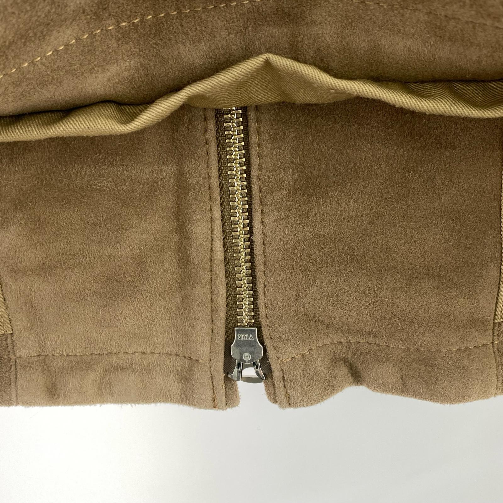 ライダースジャケット JANIS&Co SUEDE ライダース レザージャケット ベージュ L ベージュ