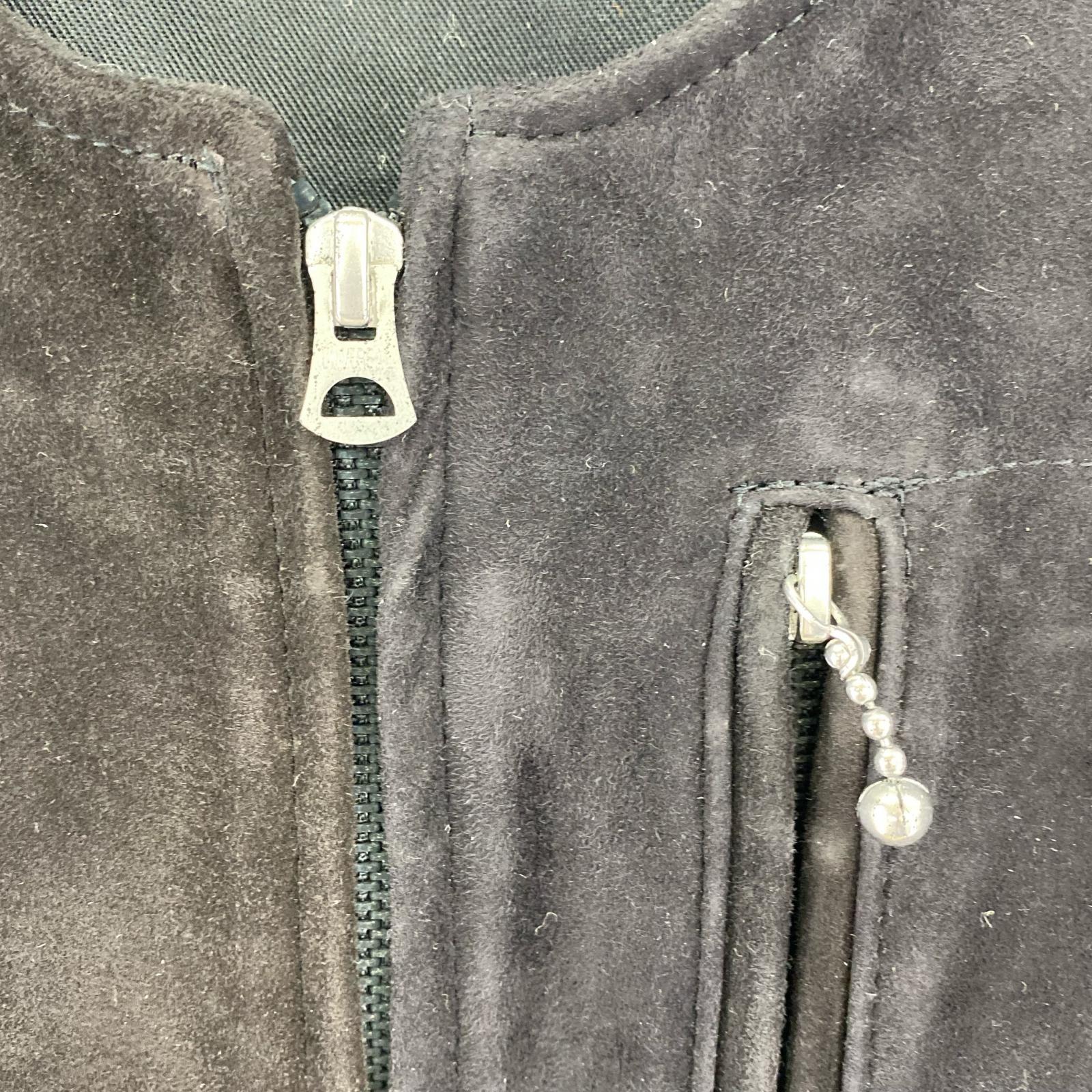 ライダースジャケット JANIS&Co SUEDE ライダース レザージャケット ブラック M ブラック