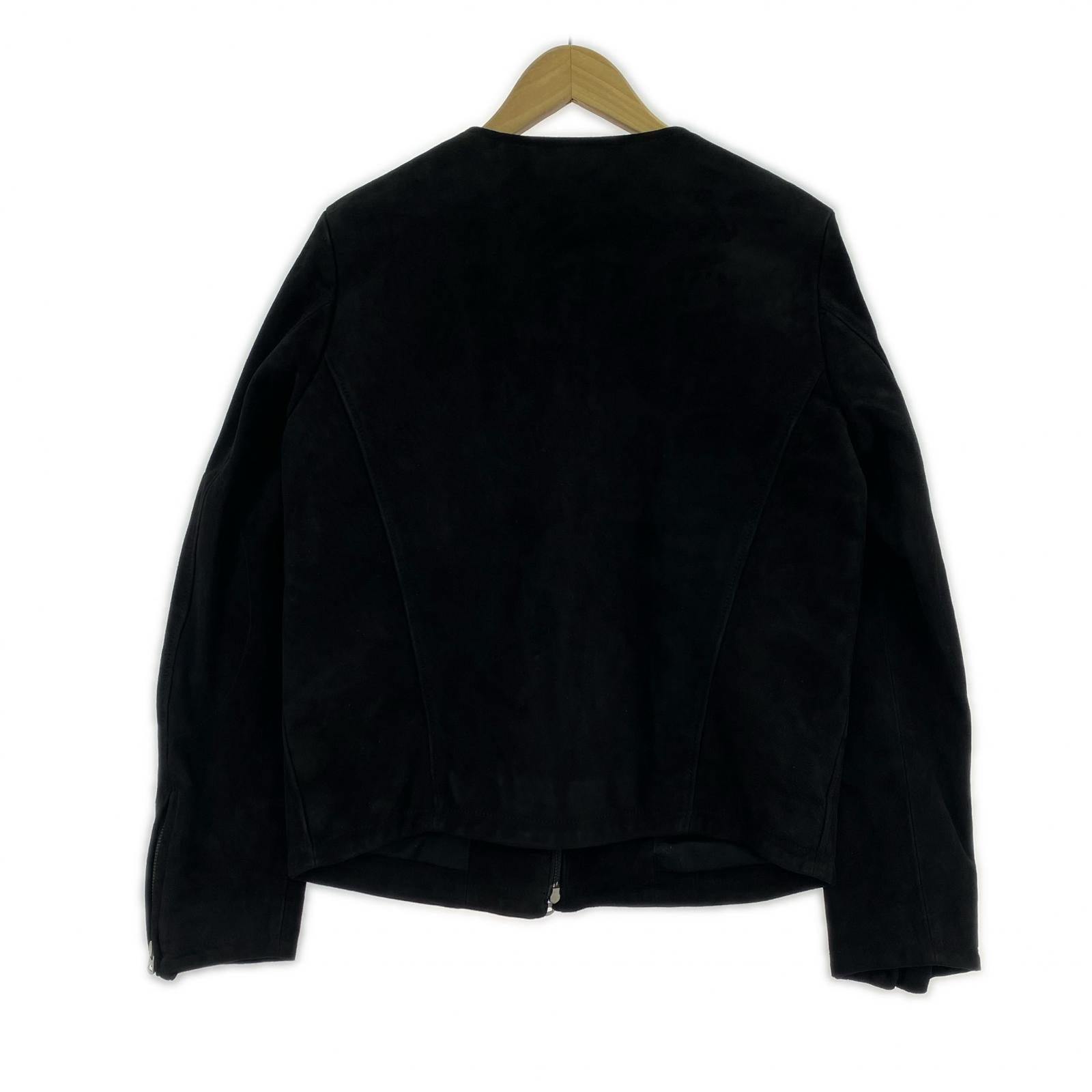 ライダースジャケット JANIS&Co SUEDE ライダース レザージャケット ブラック M ブラック