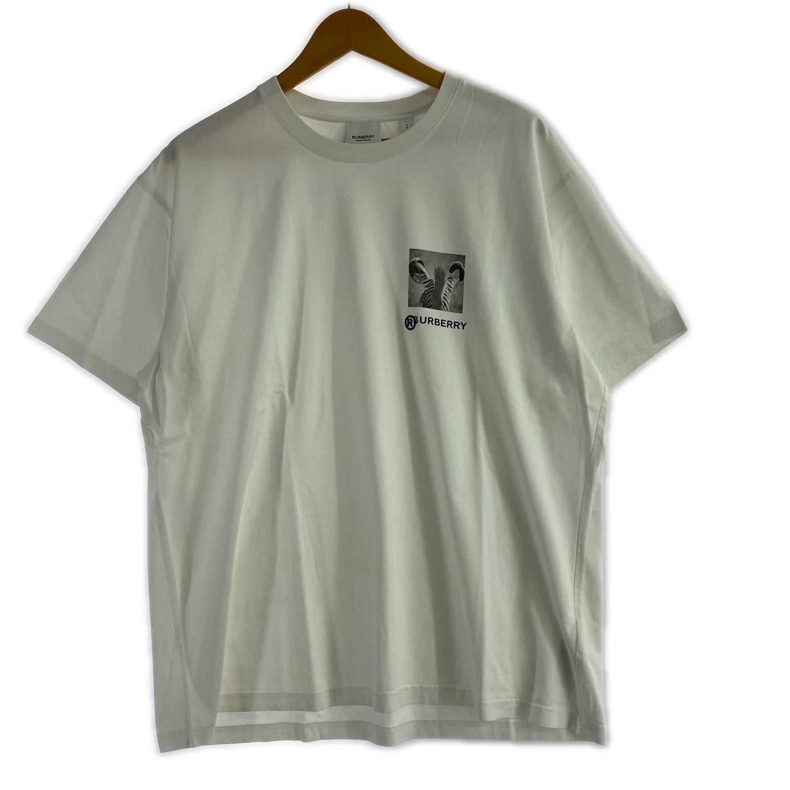 半袖Tシャツ BURBERRY モンタージュゼブラ S ホワイト S ホワイト
