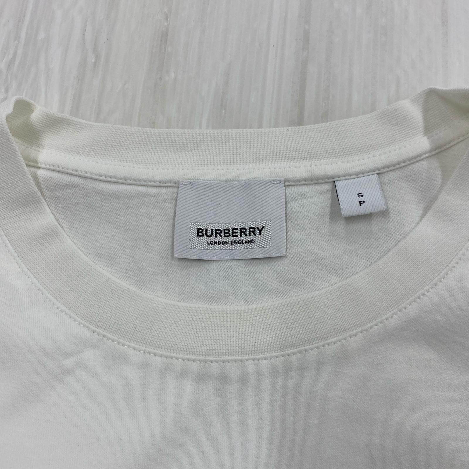 半袖Tシャツ BURBERRY モンタージュゼブラ S ホワイト S ホワイト