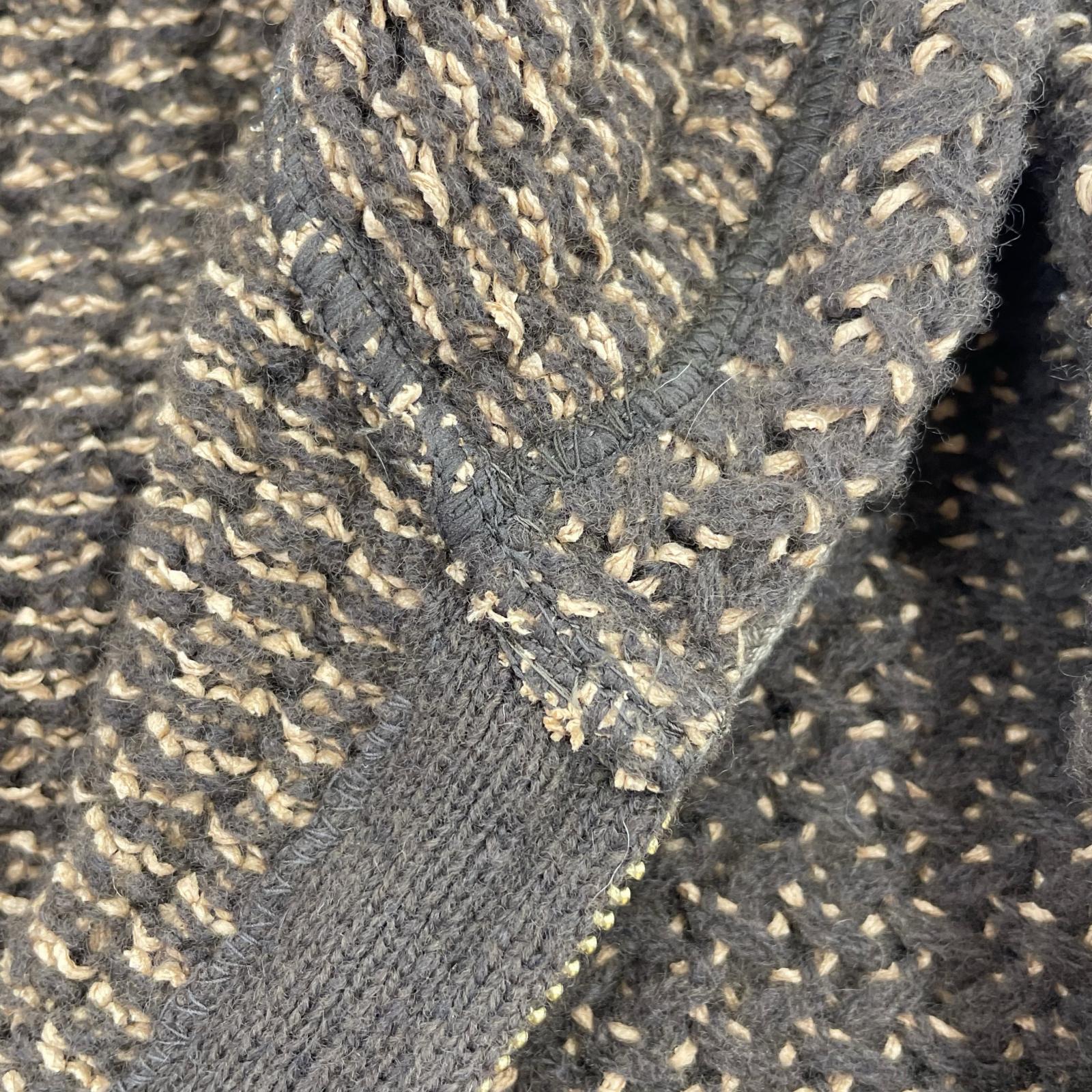 パーカー STEAF TRIBE WEAVING HOODIE L ブラウン