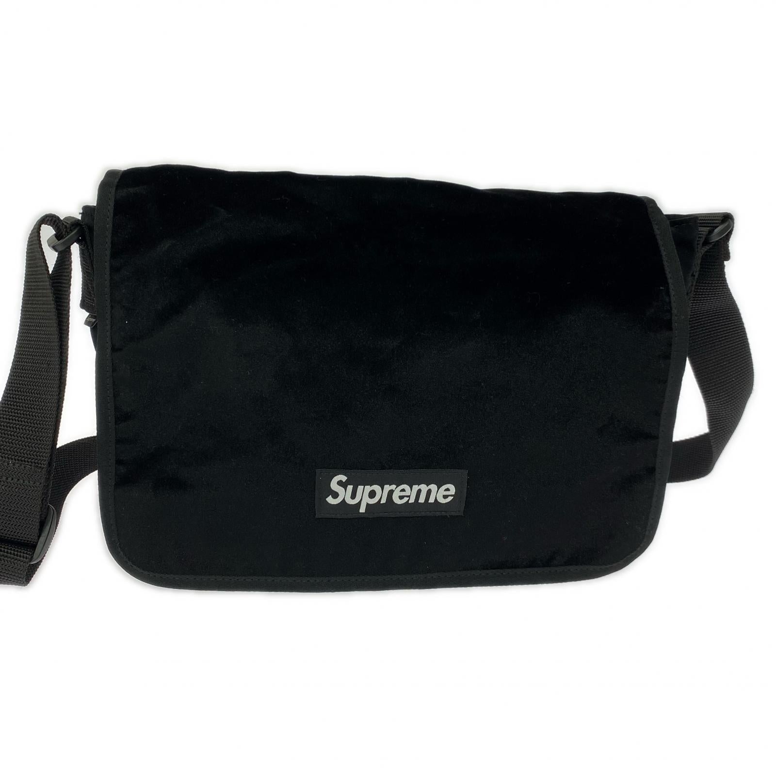 ショルダーバッグ VELVET MESSWENGER BAG BLACK ブラック