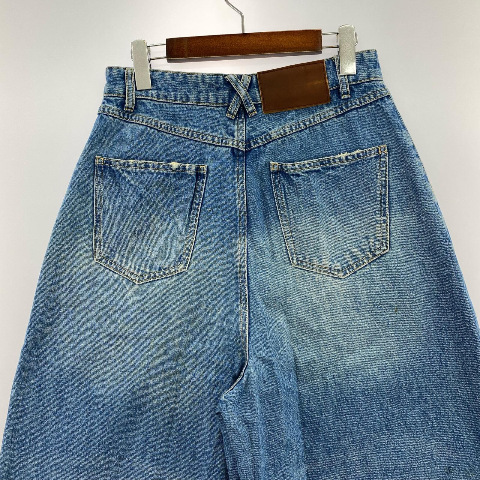 デニムパンツ Fax Copy Express Wide Leg Denim M ブルー