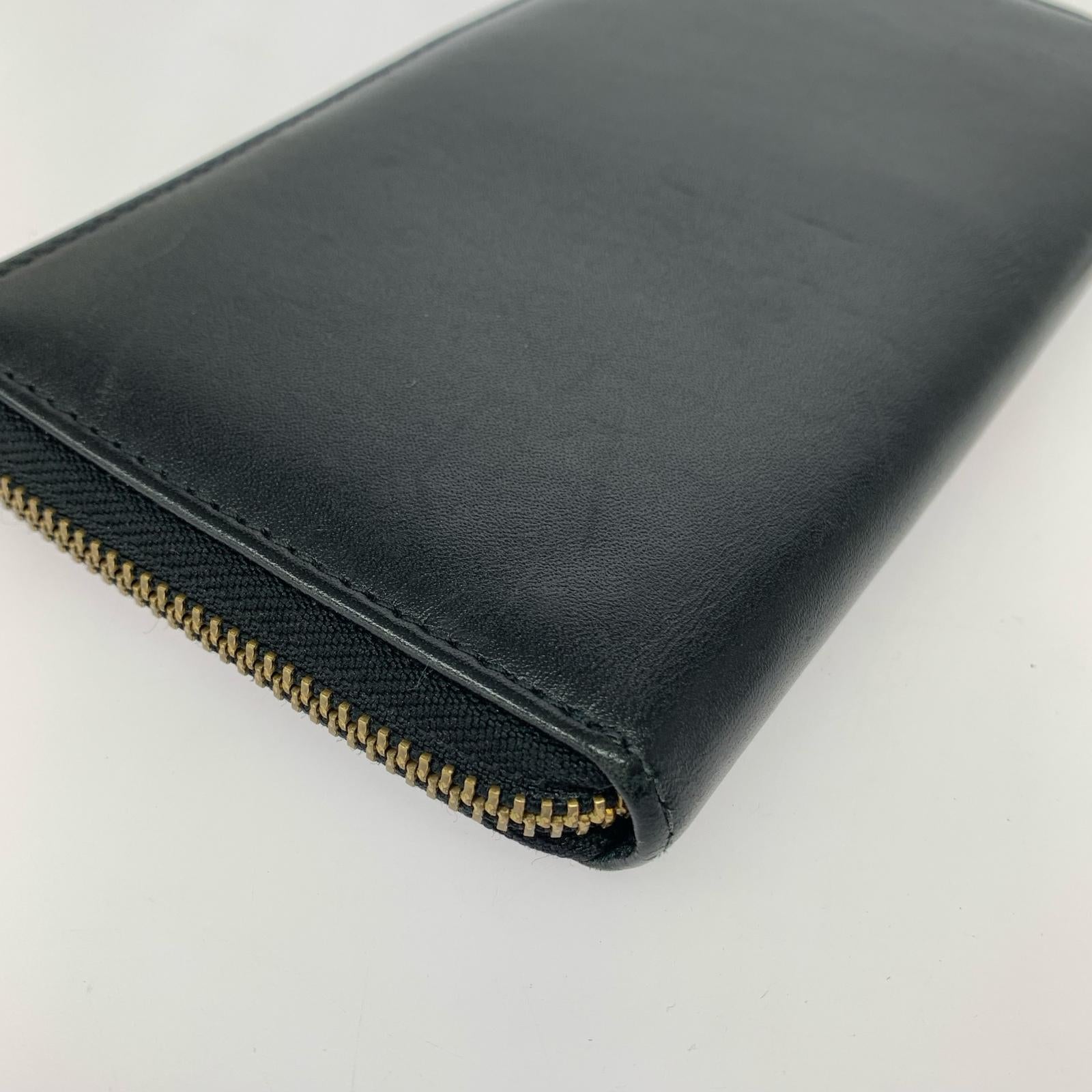 長財布 COMME des GARCONS ジップロングウォレット ブラック ブラック