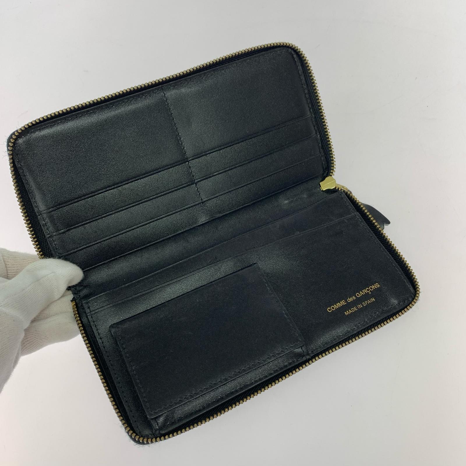 長財布 COMME des GARCONS ジップロングウォレット ブラック ブラック
