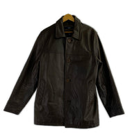 レザージャケット 00S OLD GAP 牛革レザーコート 茶 (S) S ブラウン