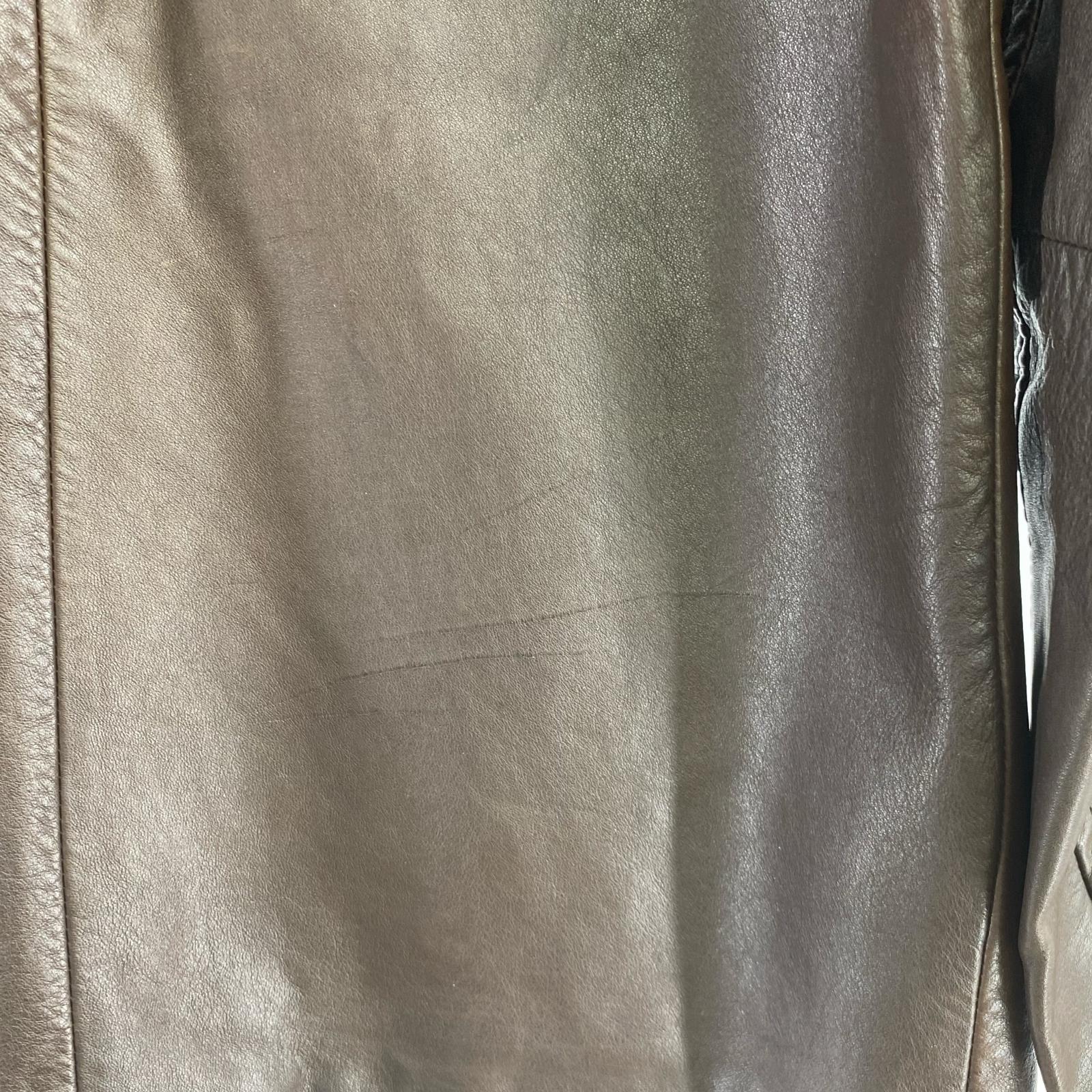 レザージャケット 00S OLD GAP 牛革レザーコート 茶 (S) S ブラウン