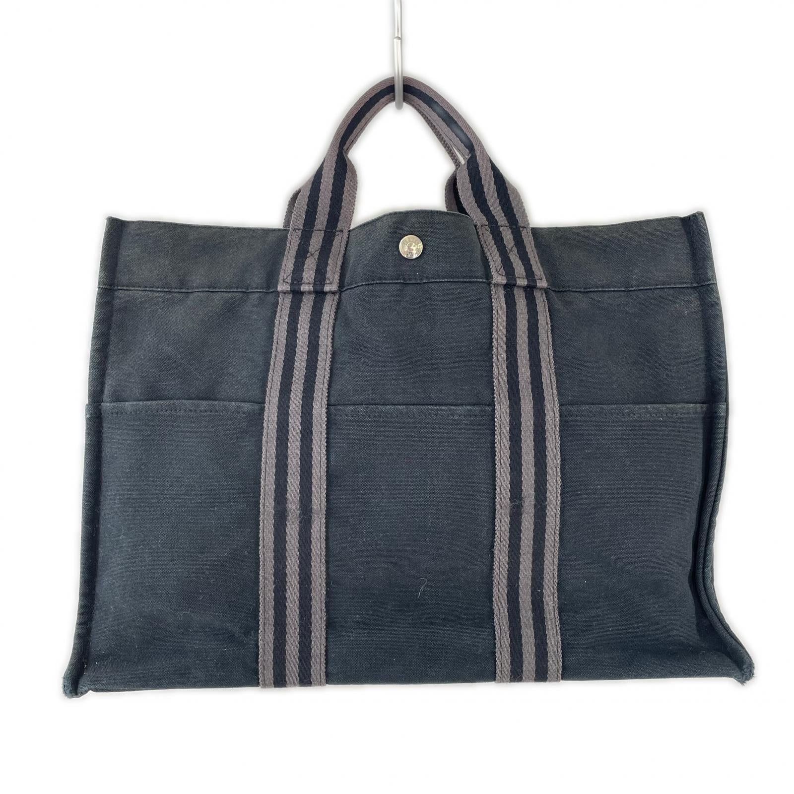 HERMES フールトゥ トートMM トートバッグ ブラック