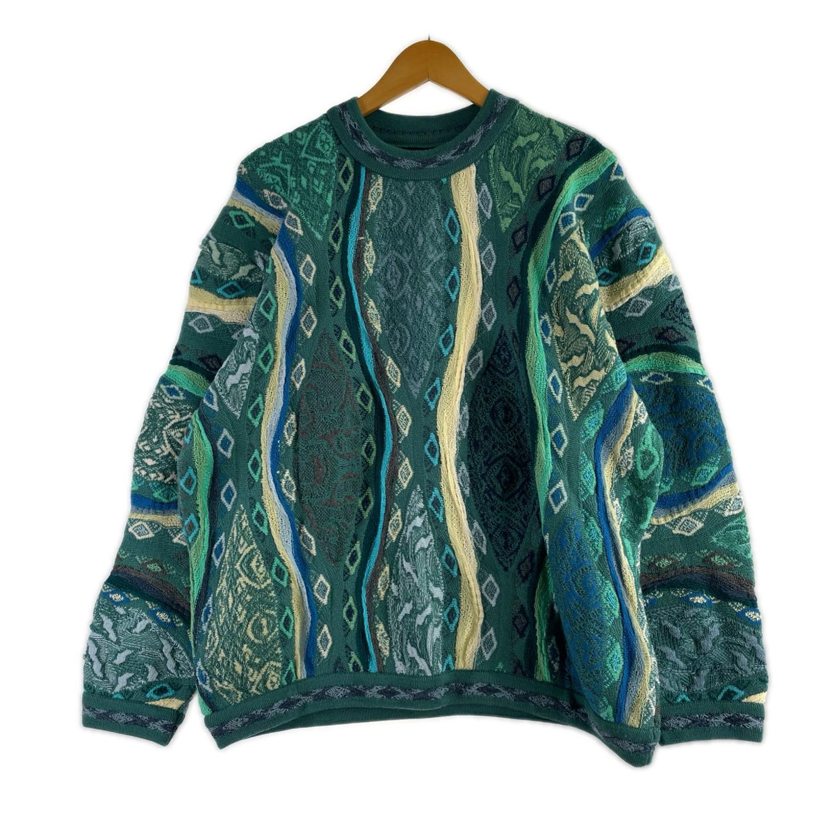 ニット COOGI 3Dニット 緑系 (S) S