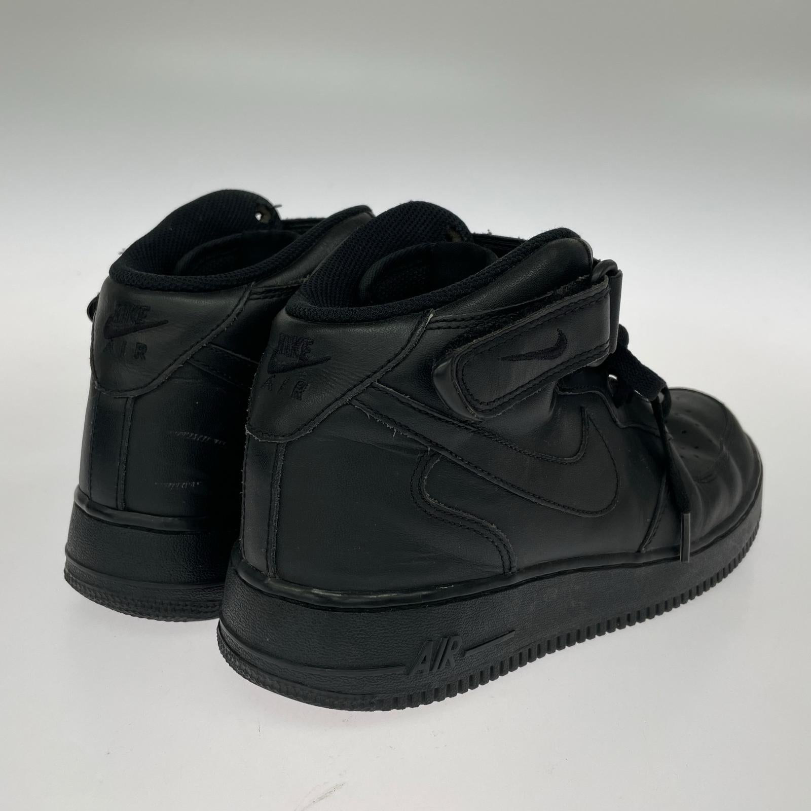 スニーカー NIKE Air Force1 MID 黒 (27.5) 27.5cm (US9 1/2 UK9 EU45) ブラック