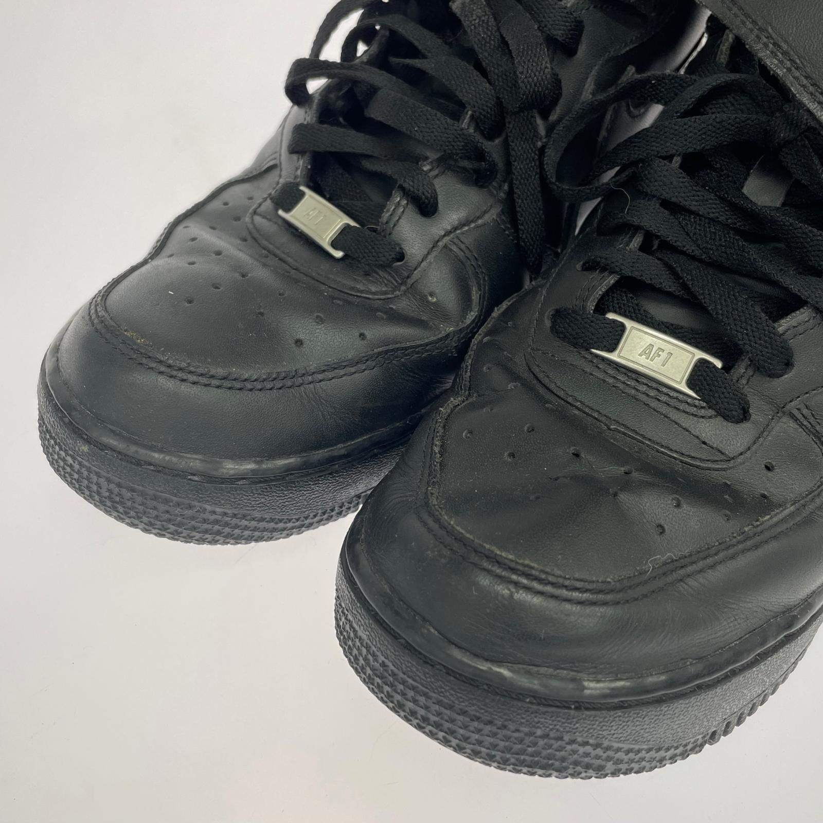 スニーカー NIKE Air Force1 MID 黒 (27.5) 27.5cm (US9 1/2 UK9 EU45) ブラック