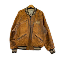 レザージャケット 90s/VARSITY JACKET/Ssize S ブラウン