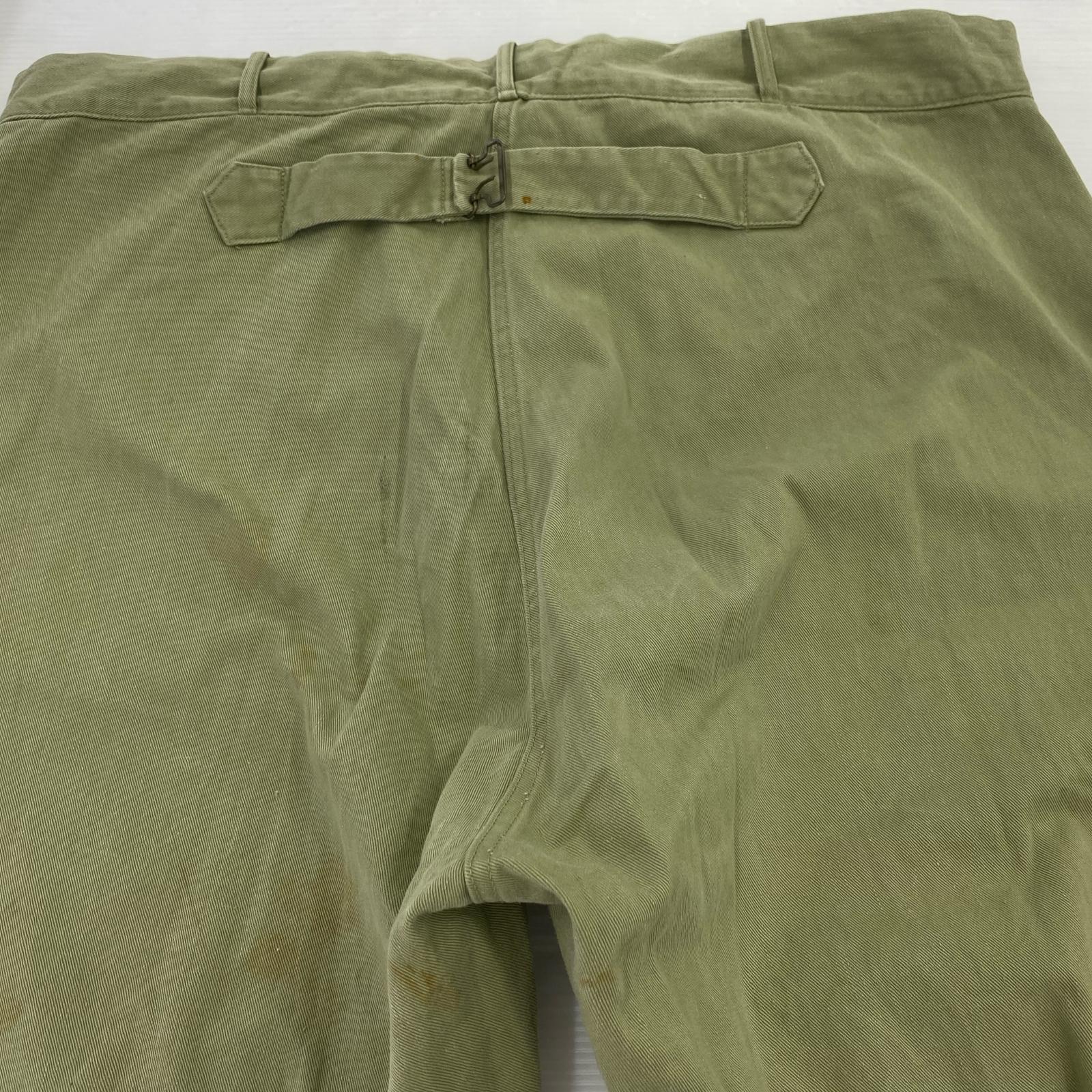 パンツ 50s~60s LIGHTNINGジップ シンチバック メモリアルパンツ グリーン