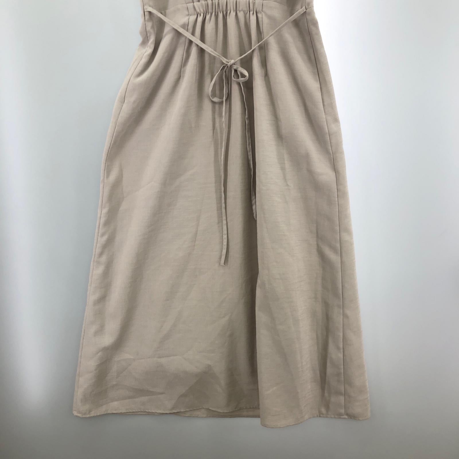 ワンピース ラッフルカラーパイピングワンピース/GRY/1 ベージュ