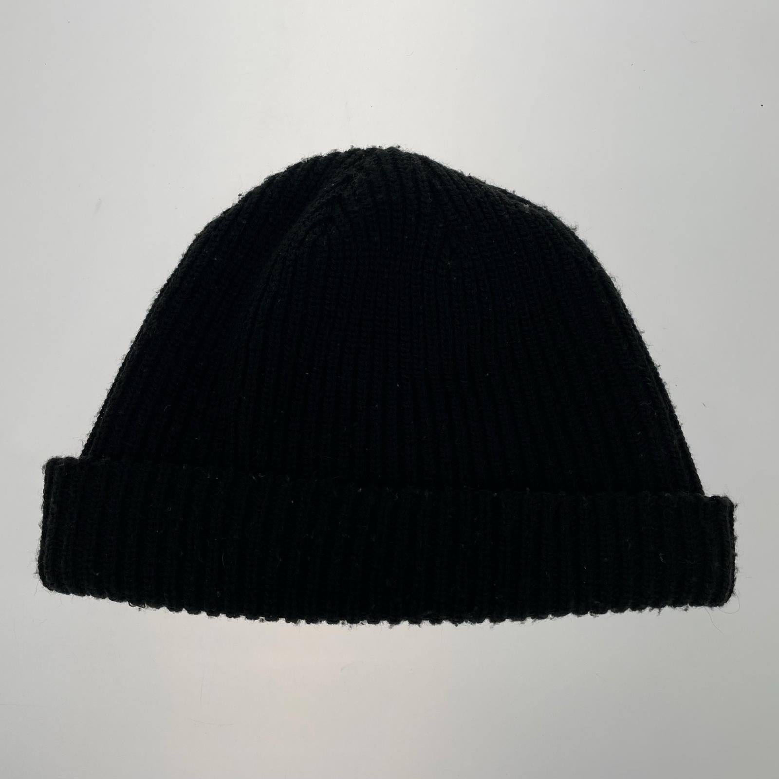 ニットキャップ LOOSE GAUZE BEANIE ブラック