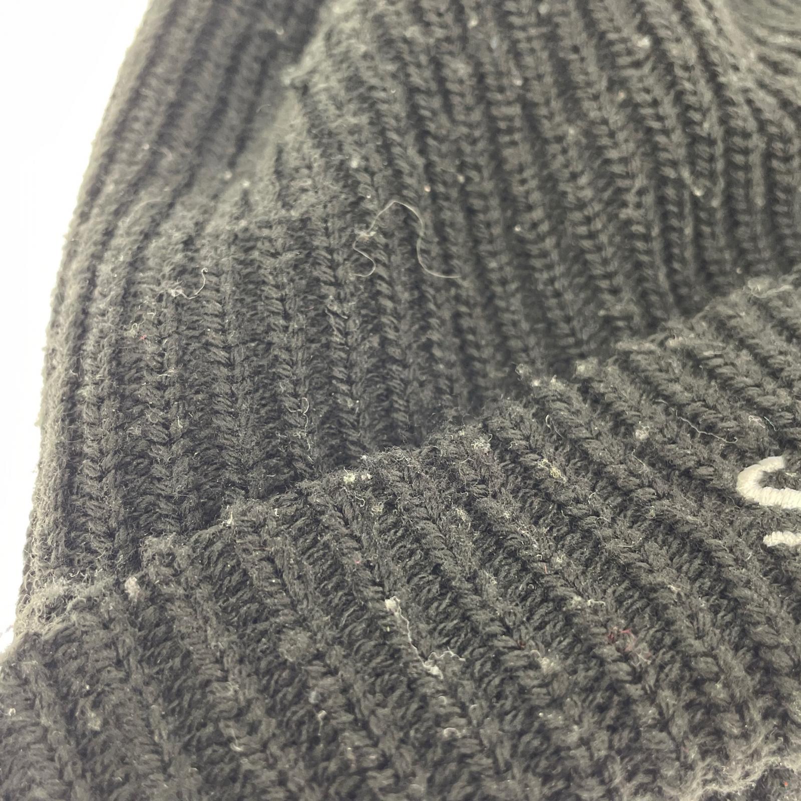 ニットキャップ LOOSE GAUZE BEANIE ブラック