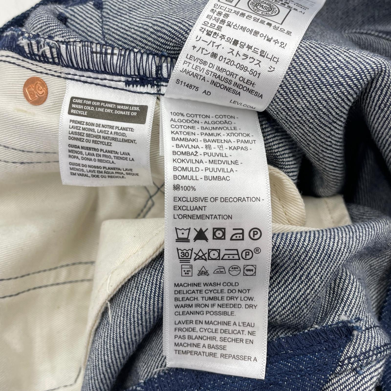 デニムパンツ Levi's BLUETAB TYPEIⅢ Regular Fit Jeans W33 ブラック