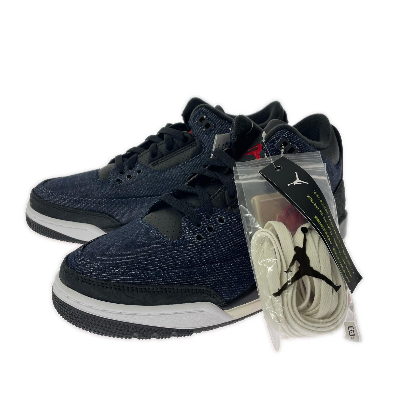 スニーカー AIR JORDAN 3 RTR LSC INDIGO SP LEVIS 27 27cm (US9 UK8 1/2 EU44) ブルー