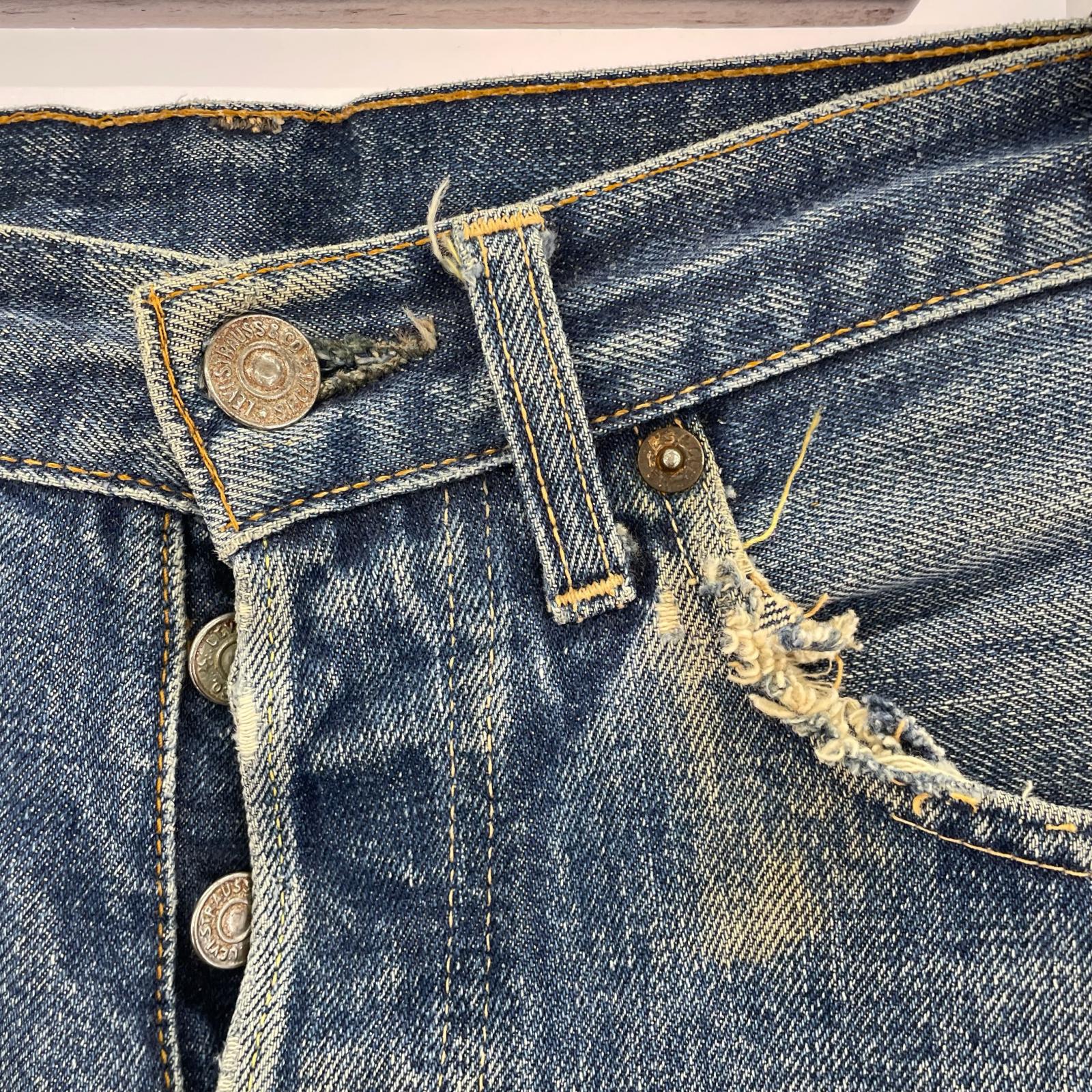 デニムパンツ ~70s 501 ボタン裏2 ポケ裏シングル 赤耳シングル