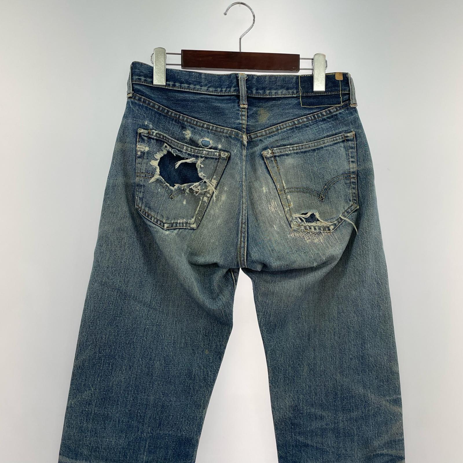 デニムパンツ ~70s 501 ボタン裏2 ポケ裏シングル 赤耳シングル