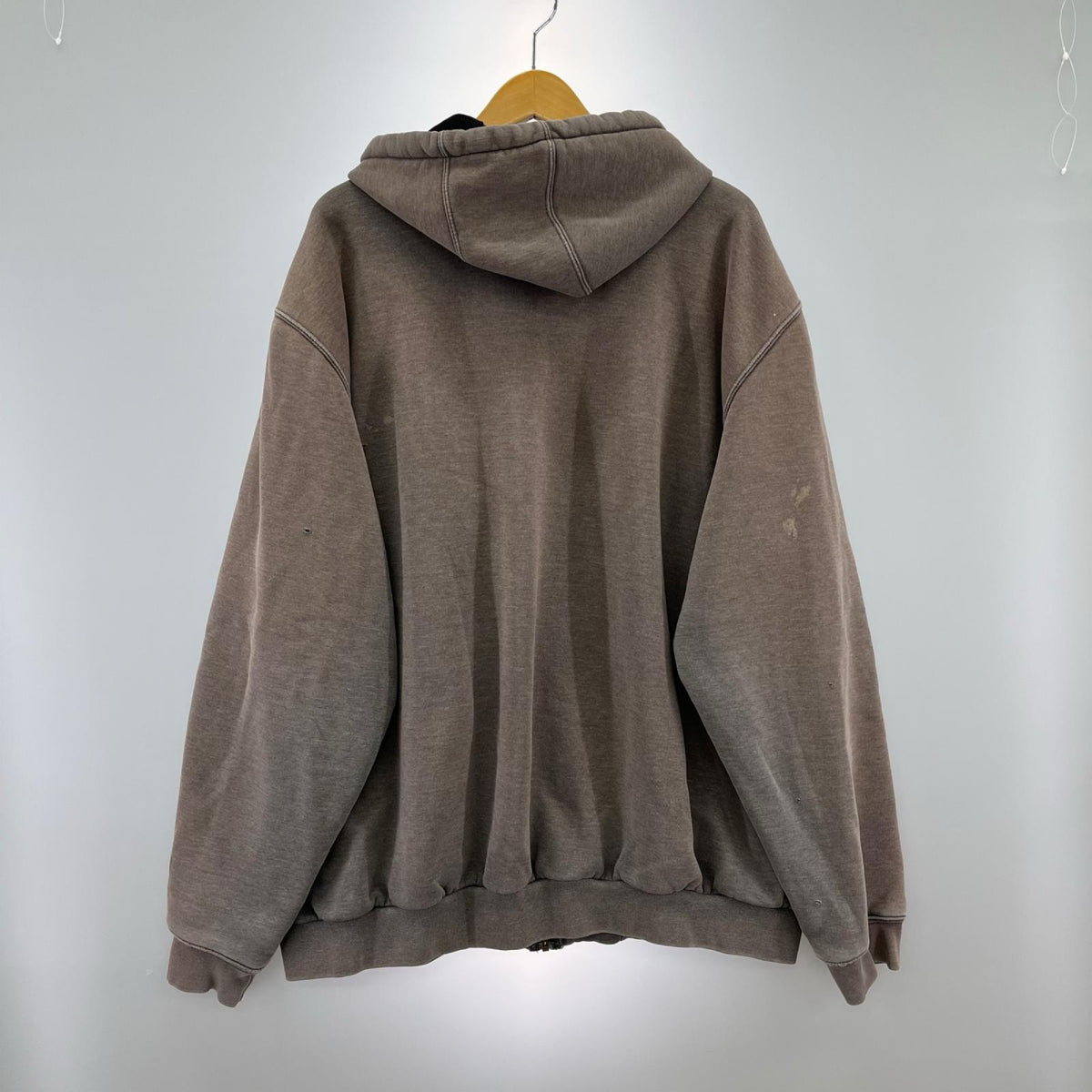 パーカー 00s USA製 ダブルフェイスジップパーカー グレー