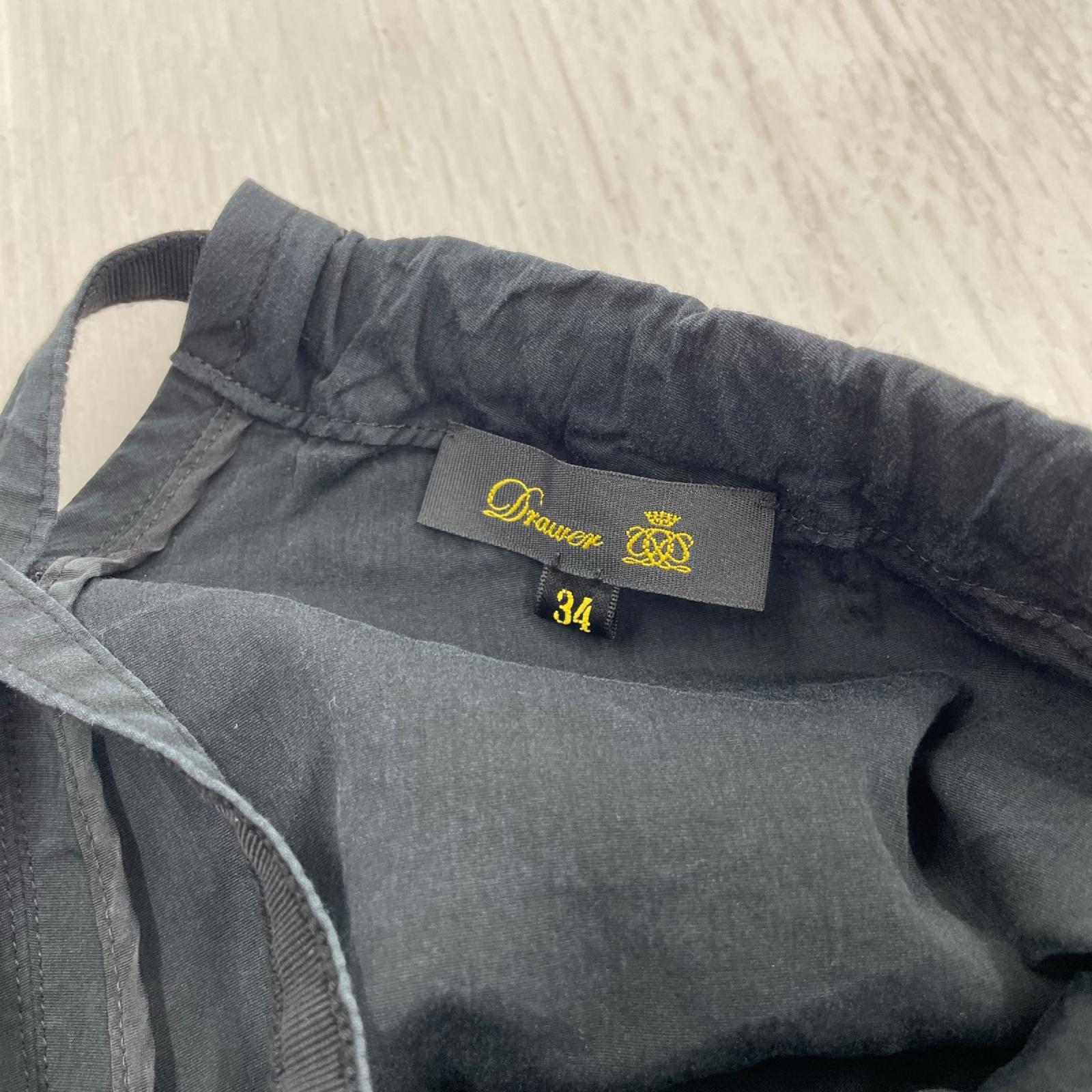 サロペット コットン×シルク オールインワン 黒 ブラック
