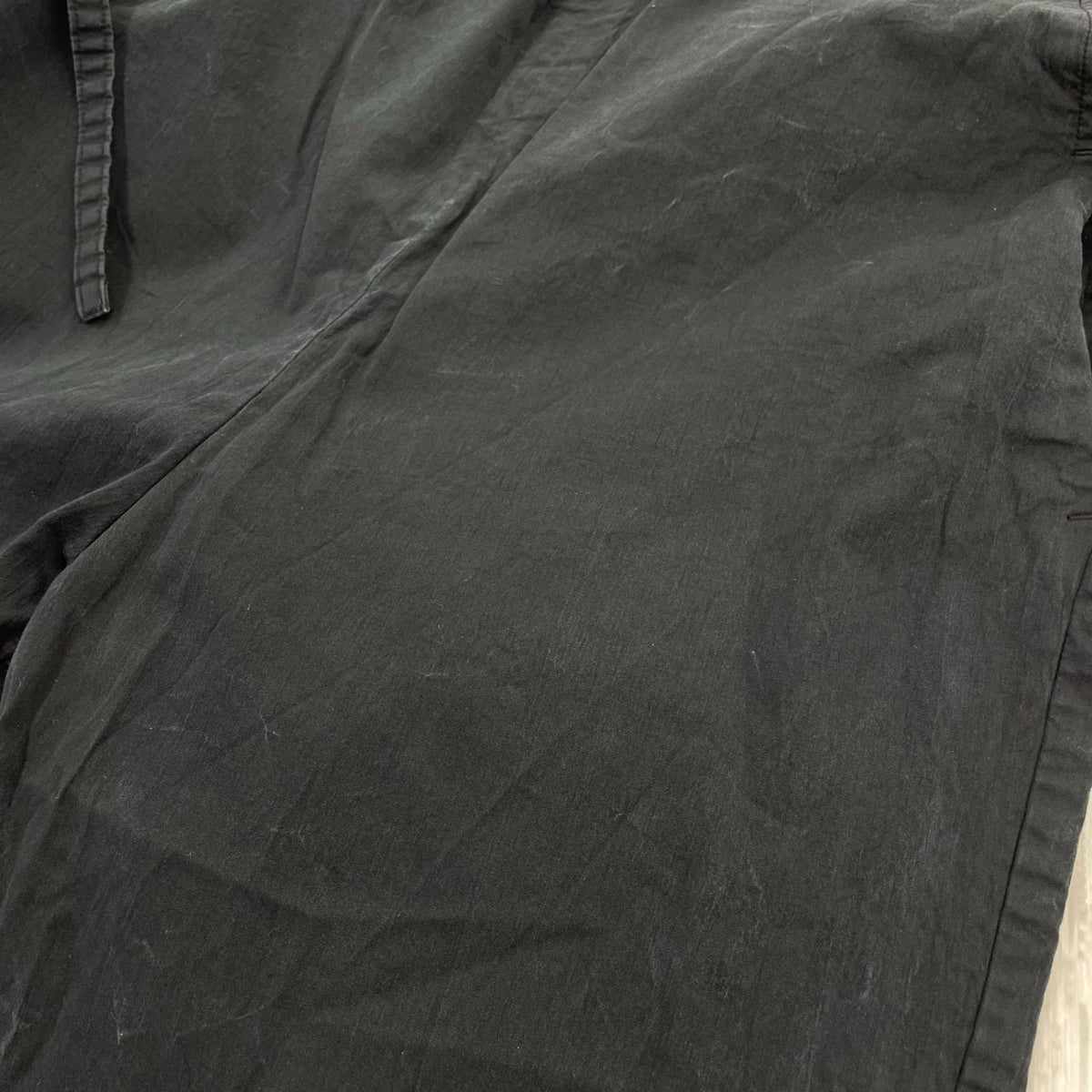 サロペット コットン×シルク オールインワン 黒 ブラック
