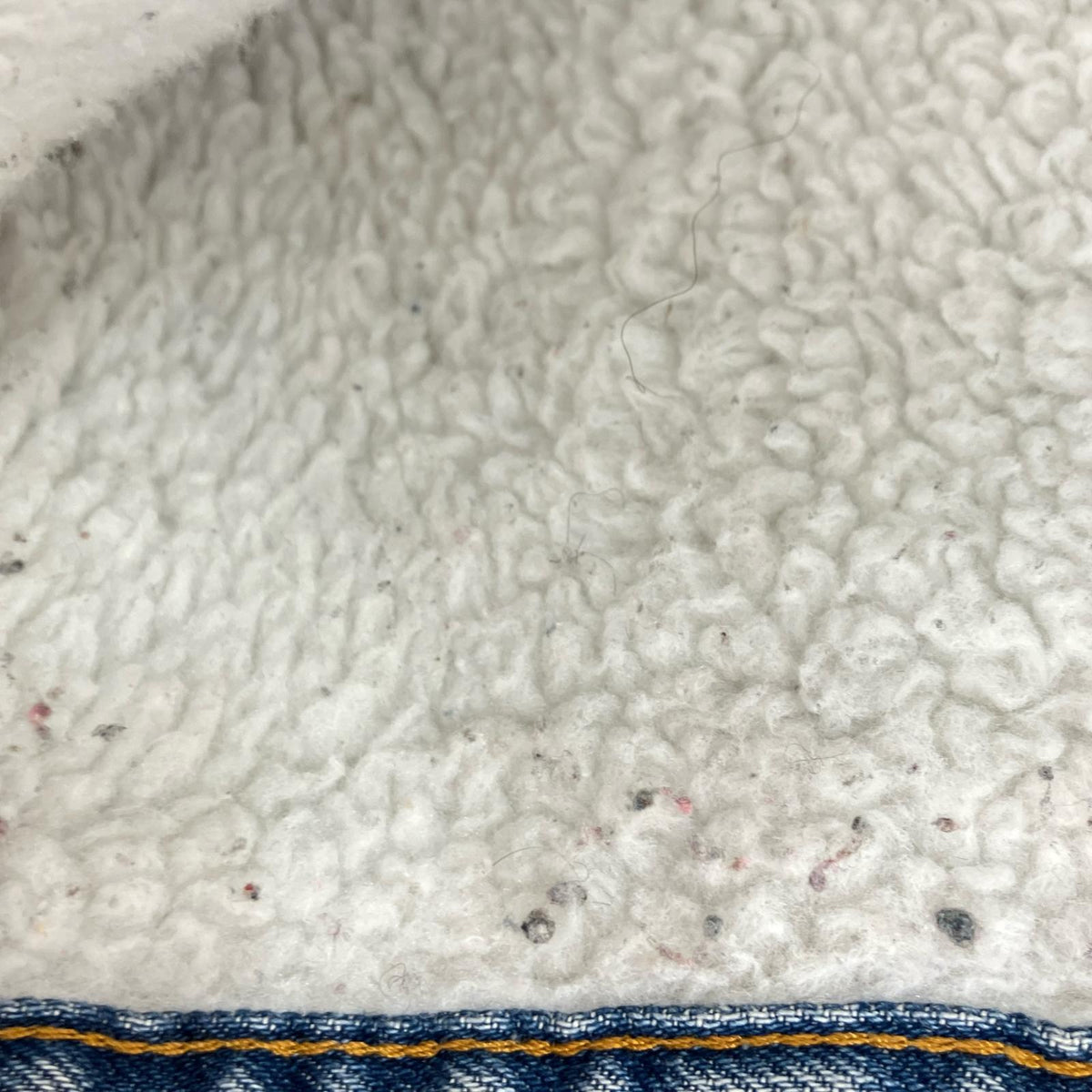 デニムジャケット USA製 ボア トラッカージャケット サックス S S
