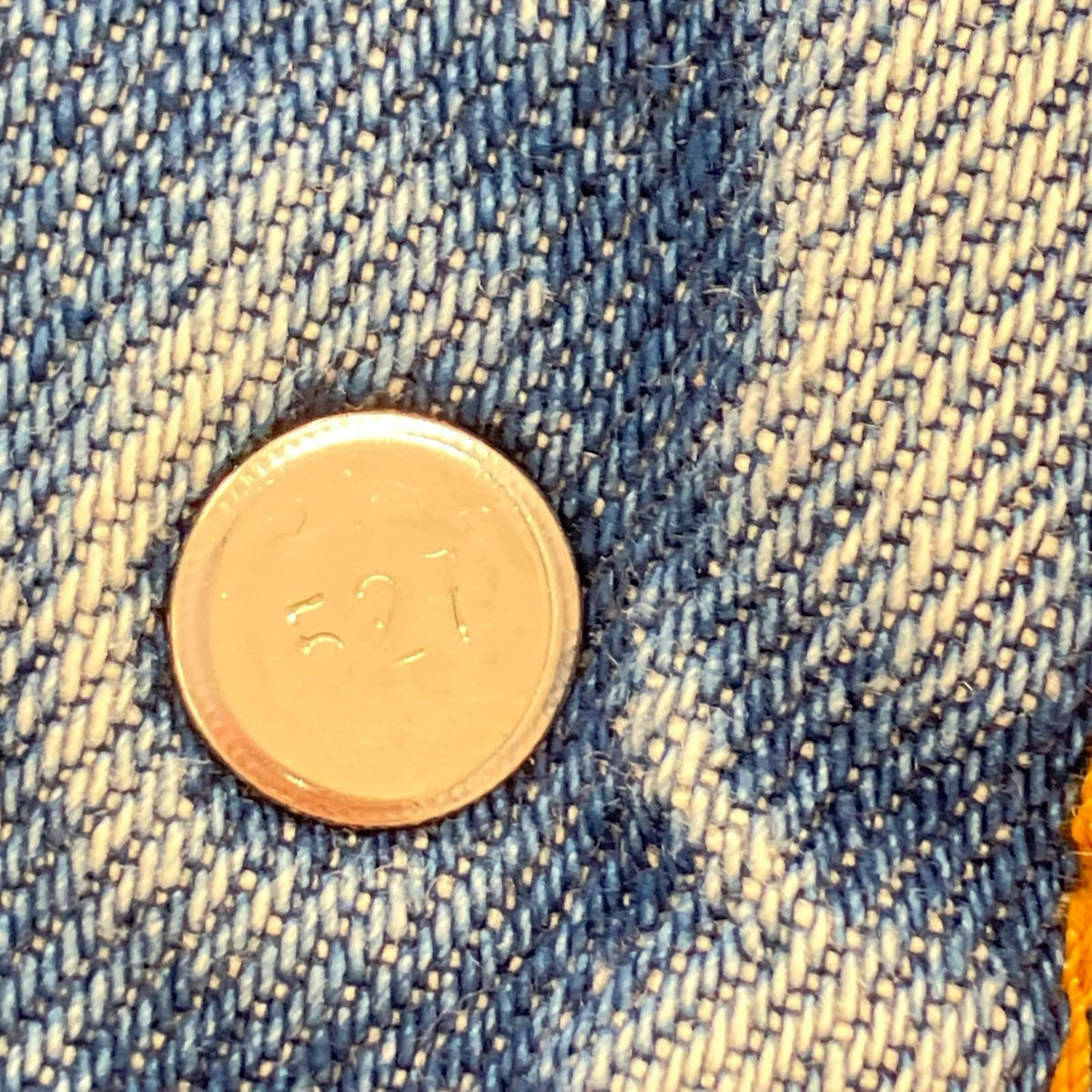 デニムジャケット USA製 ボア トラッカージャケット サックス S S